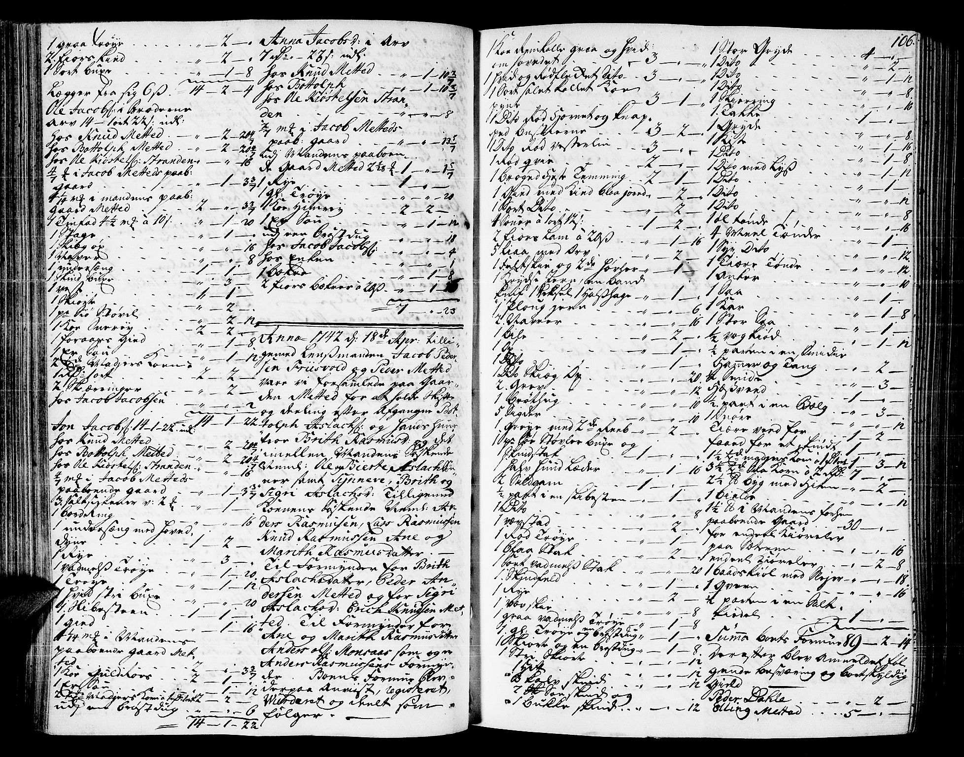Romsdal sorenskriveri, AV/SAT-A-4149/1/3/3A/L0007: Skifteprotokoll, 1740-1751, p. 105b-106a