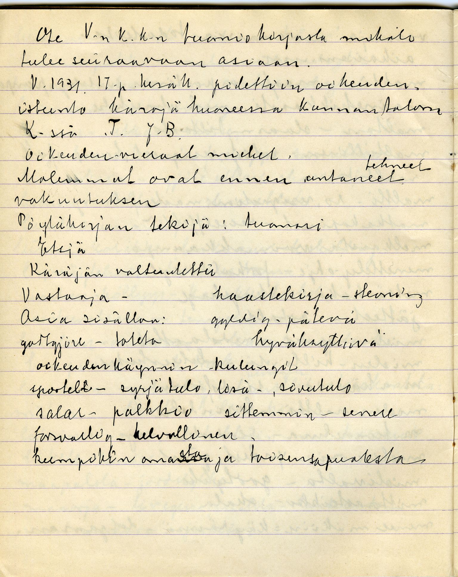 Johan Beronkas testamentariske gave, FMFB/A-1098/G/L0020: Notatbok om Nesseby–lappisk / Nesseby-dialekten (5 stykker), p. 136