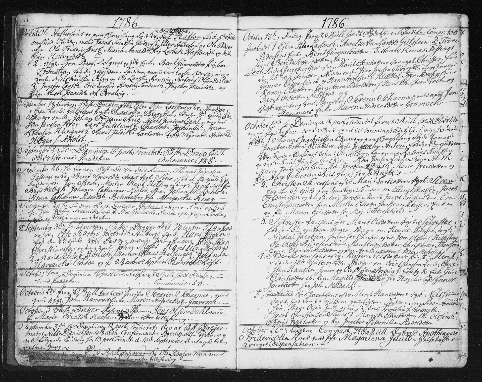 Ministerialprotokoller, klokkerbøker og fødselsregistre - Møre og Romsdal, SAT/A-1454/572/L0841: Parish register (official) no. 572A04, 1784-1819, p. 11