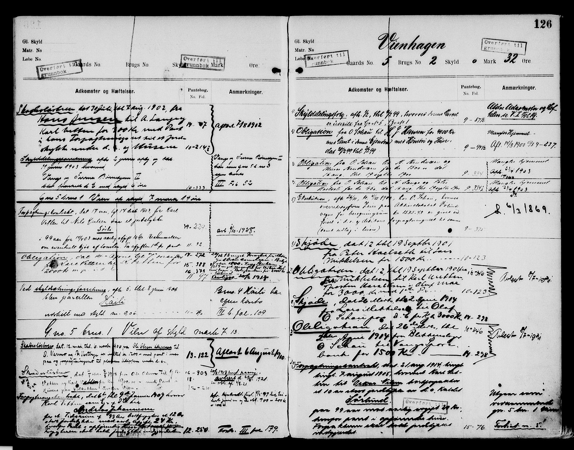 Nord-Hedmark sorenskriveri, SAH/TING-012/H/Ha/Had/Hade/L0002: Mortgage register no. 4.2, 1893-1940, p. 126