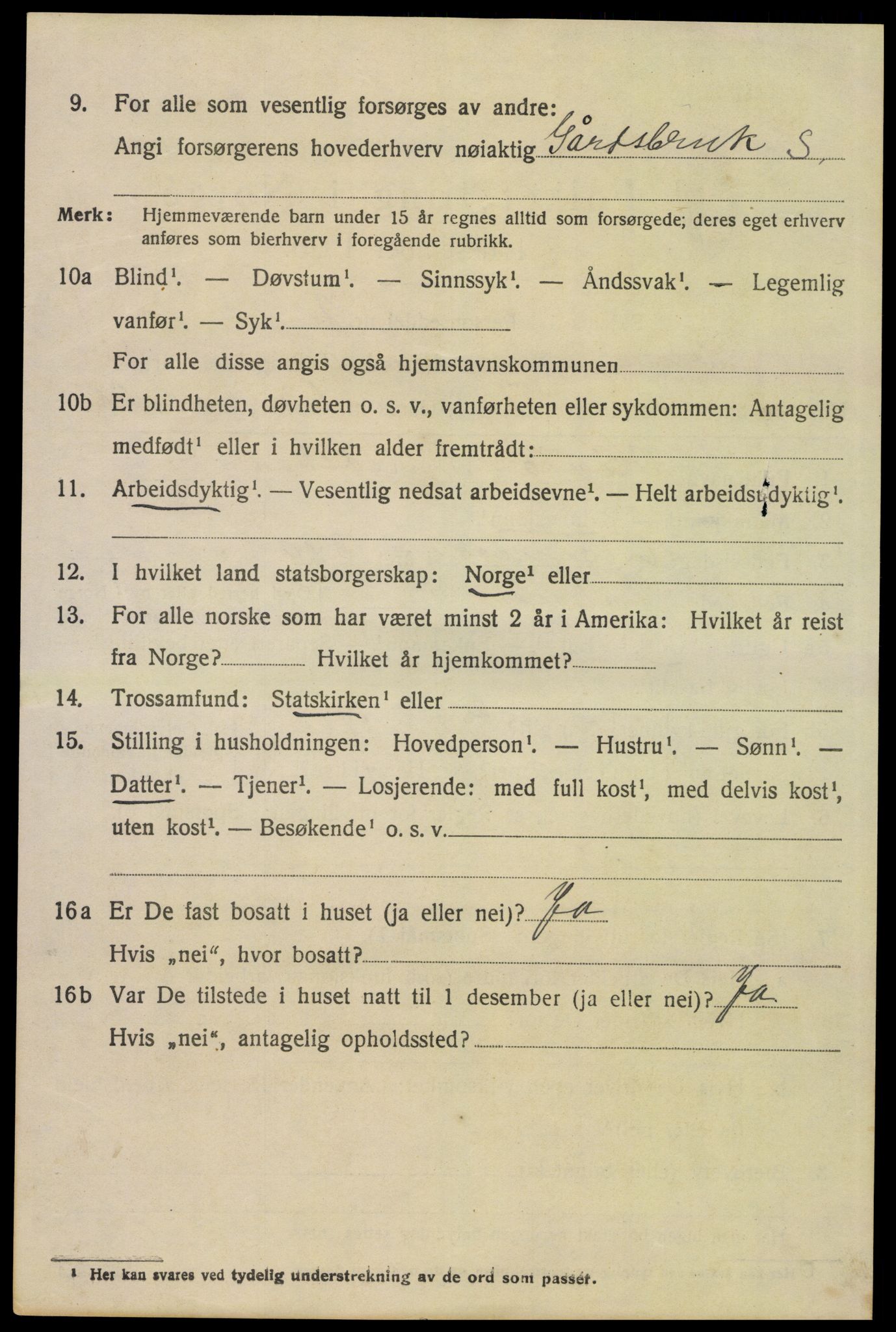 SAH, 1920 census for Grue, 1920, p. 4900