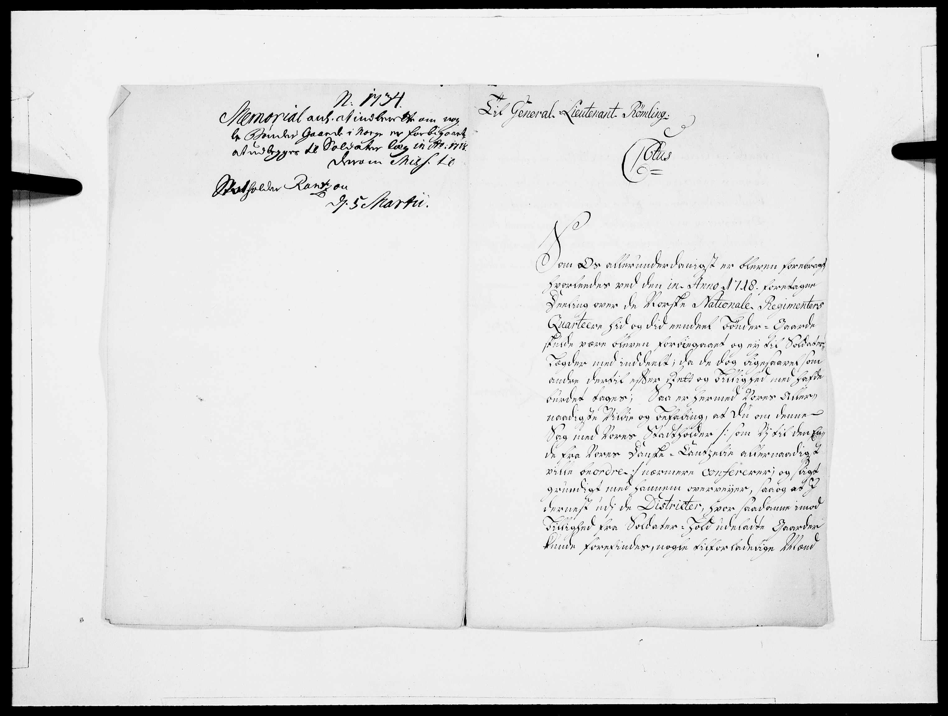 Danske Kanselli 1572-1799, AV/RA-EA-3023/F/Fc/Fcc/Fcca/L0115: Norske innlegg 1572-1799, 1734, p. 208