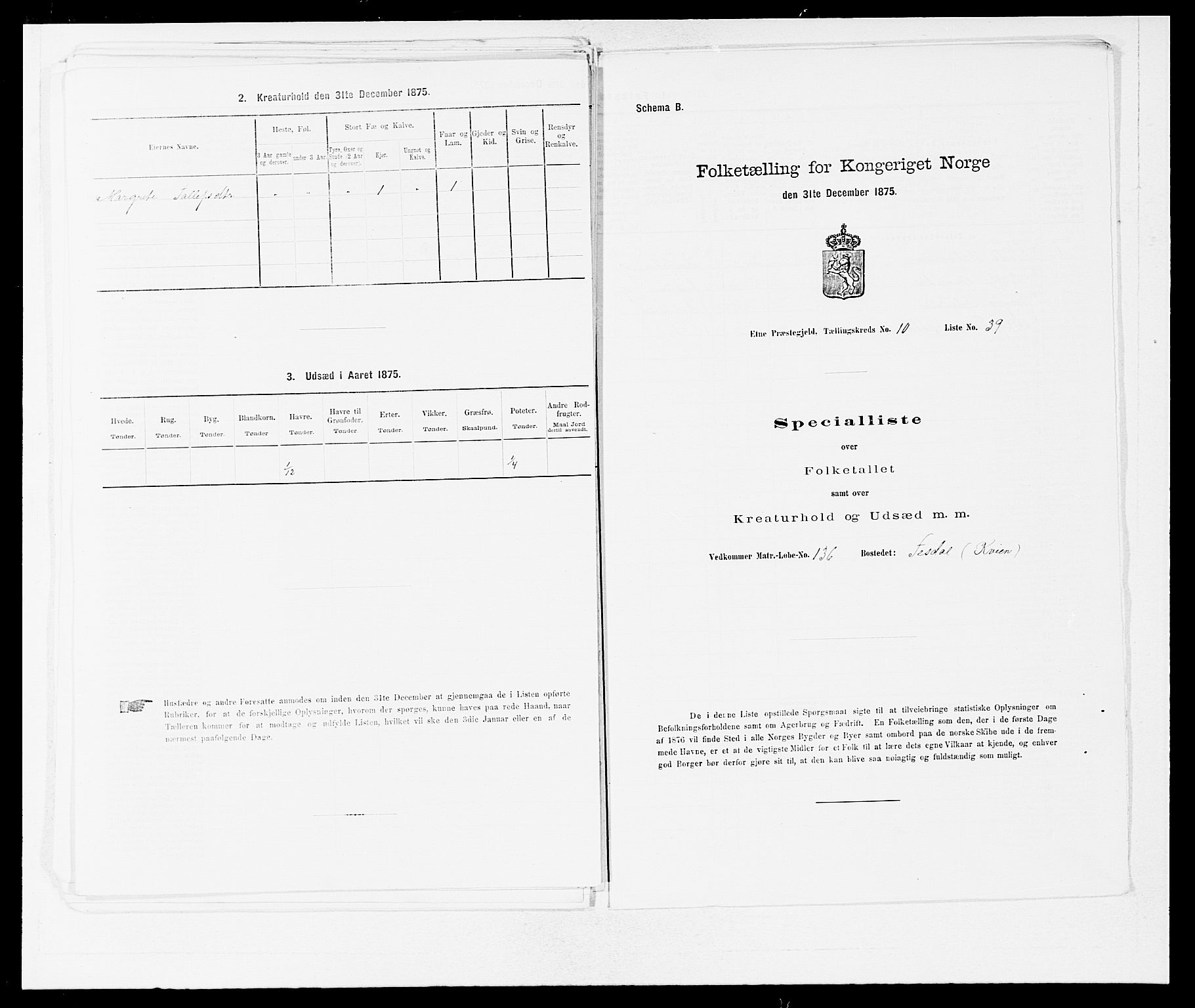 SAB, 1875 census for 1211P Etne, 1875, p. 709