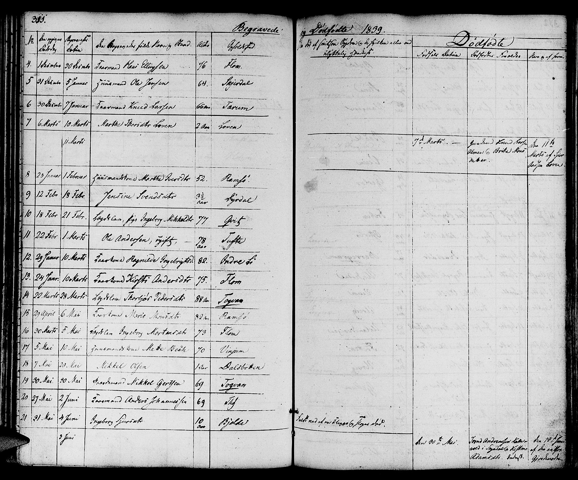 Aurland sokneprestembete, SAB/A-99937/H/Ha/Haa/L0006: Parish register (official) no. A 6, 1821-1859, p. 311