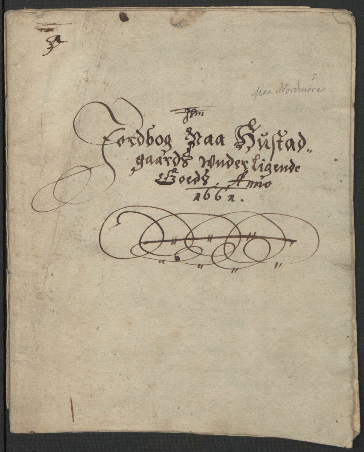 Rentekammeret inntil 1814, Realistisk ordnet avdeling, AV/RA-EA-4070/L/L0029/0006: Trondheim lagdømme: / Jordebok over gods underliggende Hustad gård, 1661