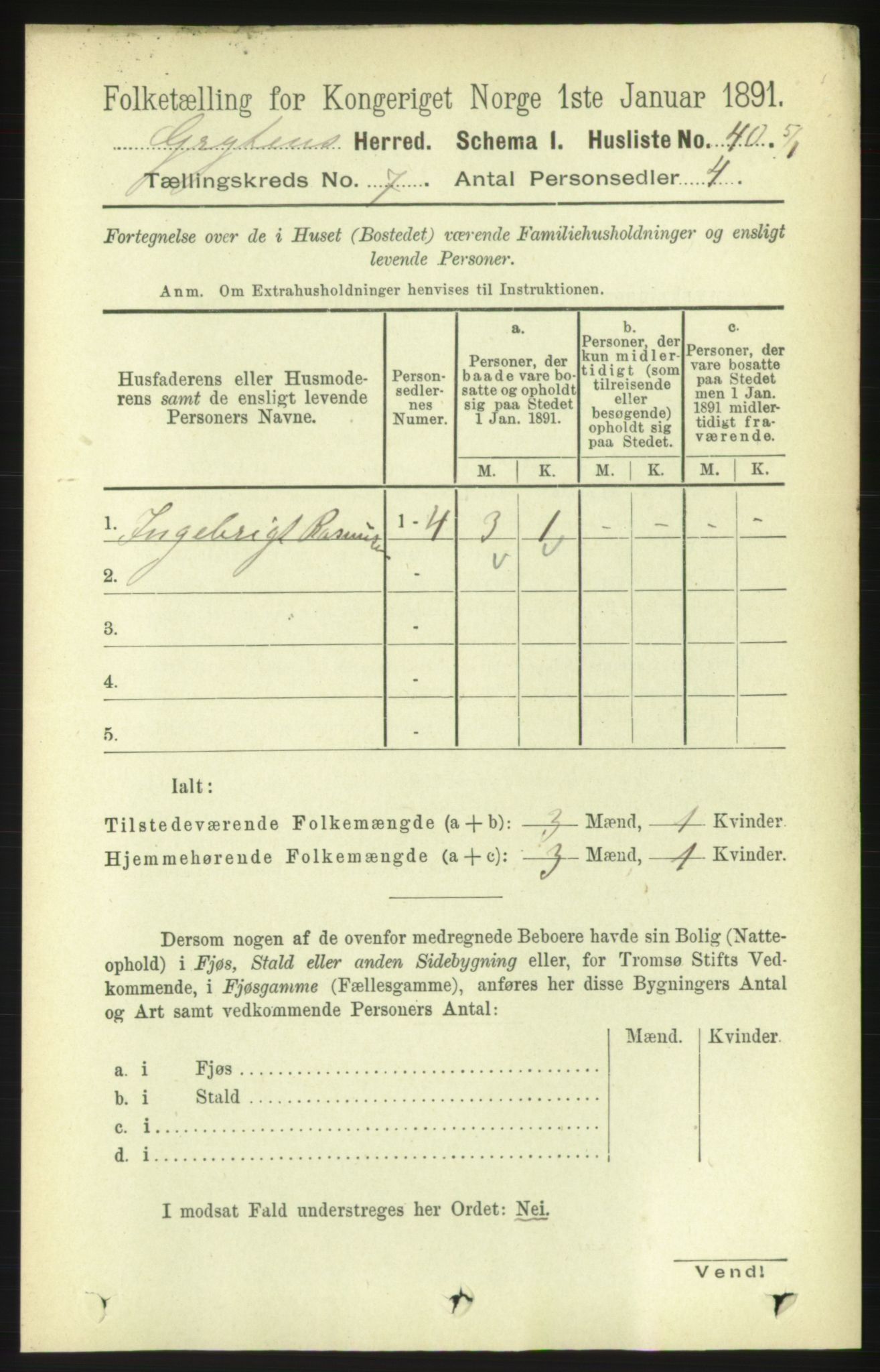 RA, 1891 census for 1539 Grytten, 1891, p. 2859