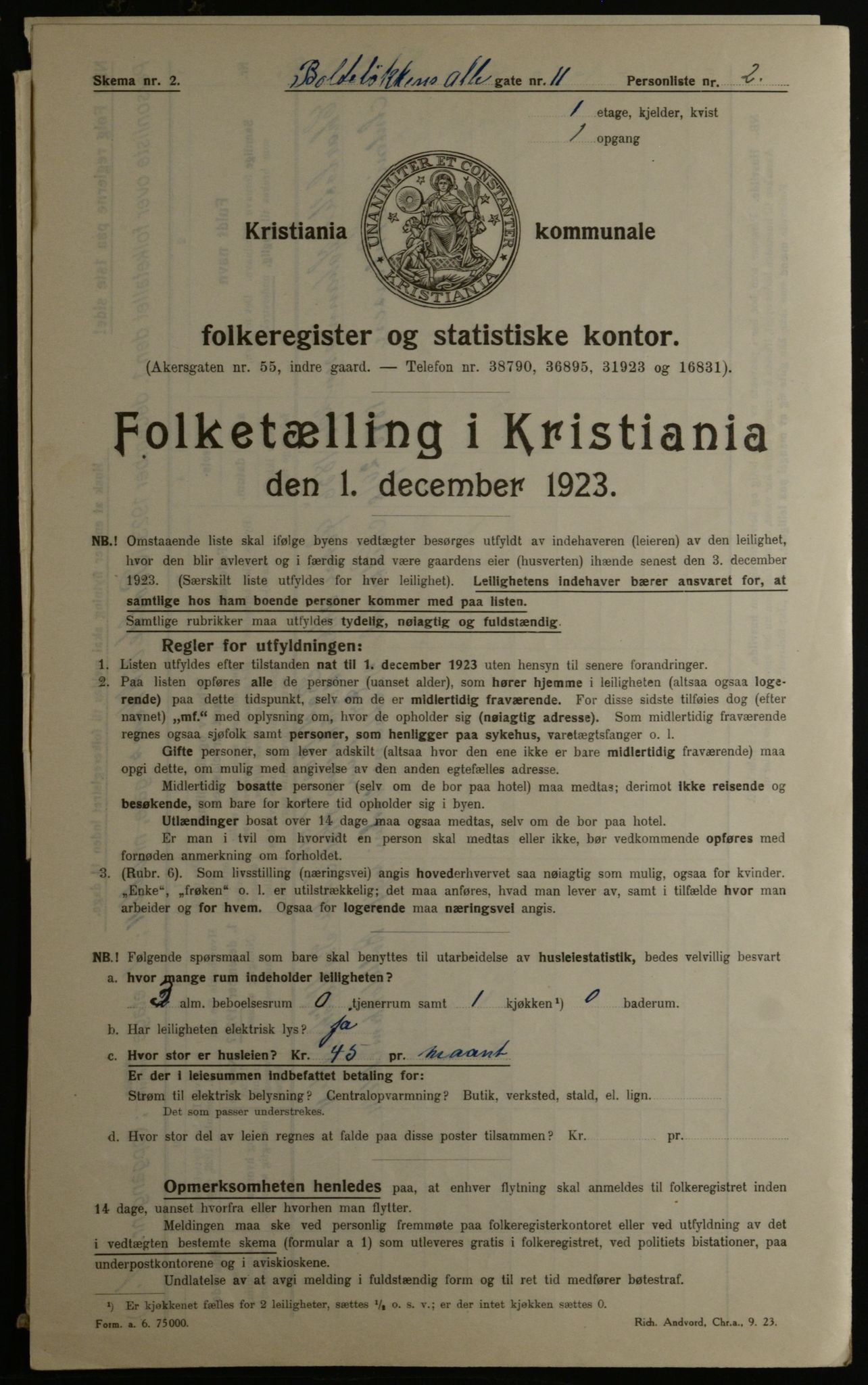 OBA, Municipal Census 1923 for Kristiania, 1923, p. 8771