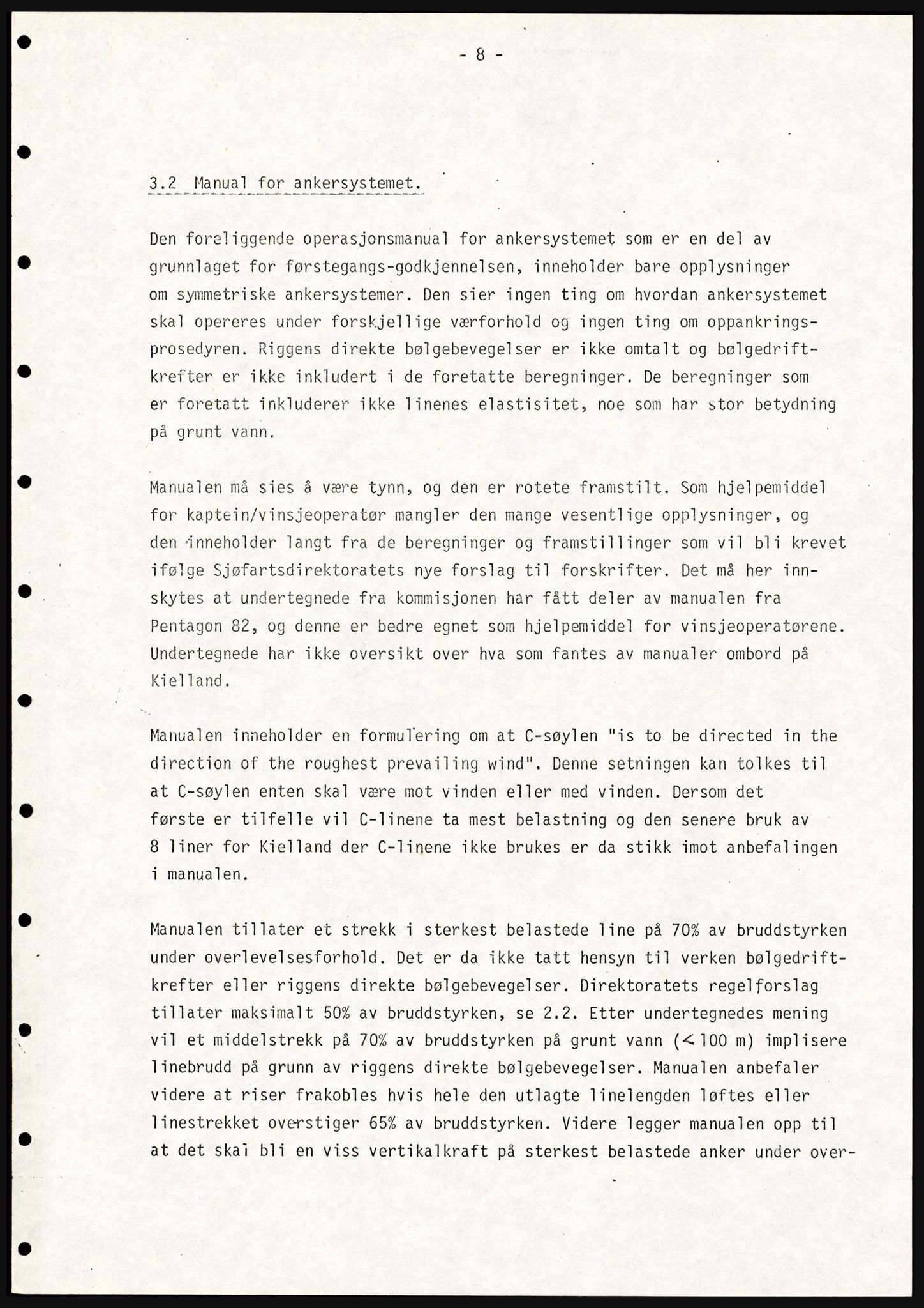 Justisdepartementet, Granskningskommisjonen ved Alexander Kielland-ulykken 27.3.1980, AV/RA-S-1165/D/L0021: V Forankring (Doku.liste + V1-V3 av 3)/W Materialundersøkelser (Doku.liste + W1-W10 av 10 - W9 eske 26), 1980-1981, p. 55