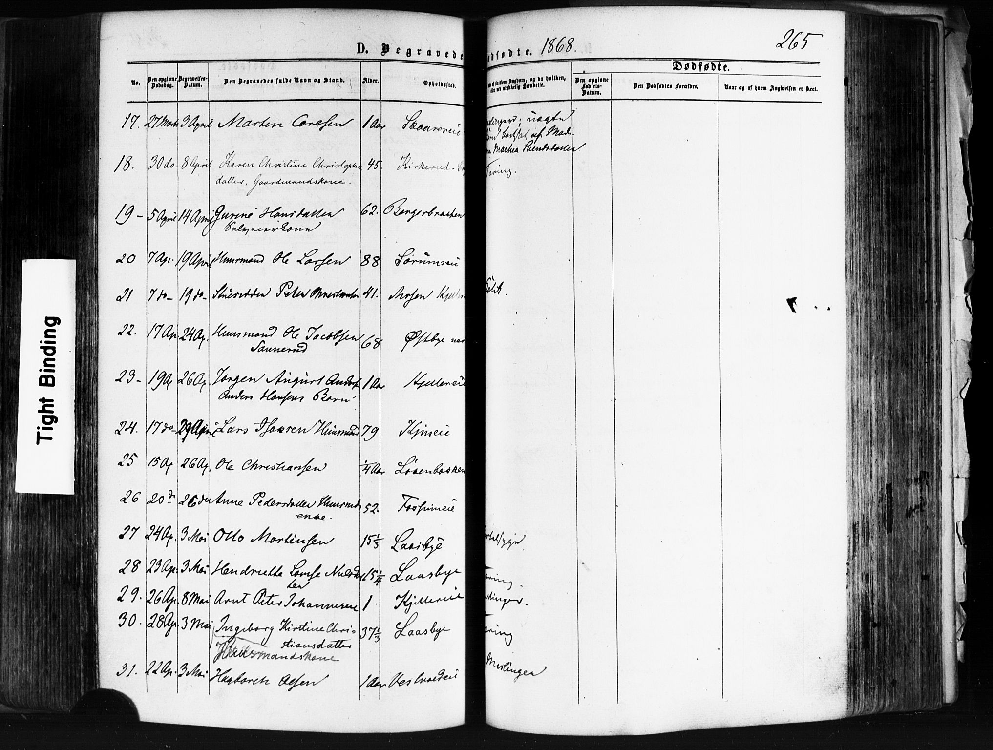 Skedsmo prestekontor Kirkebøker, AV/SAO-A-10033a/F/Fa/L0011: Parish register (official) no. I 11, 1866-1876, p. 265