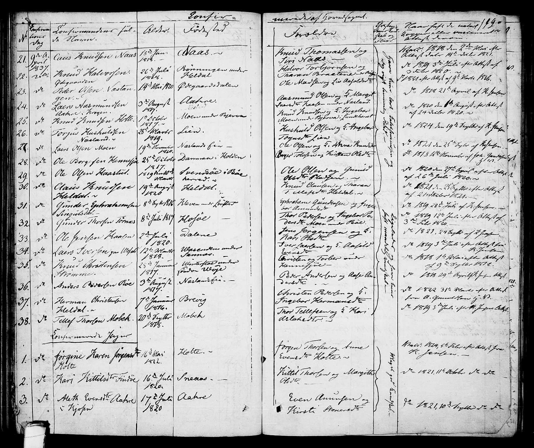 Drangedal kirkebøker, SAKO/A-258/F/Fa/L0006: Parish register (official) no. 6, 1831-1837, p. 199