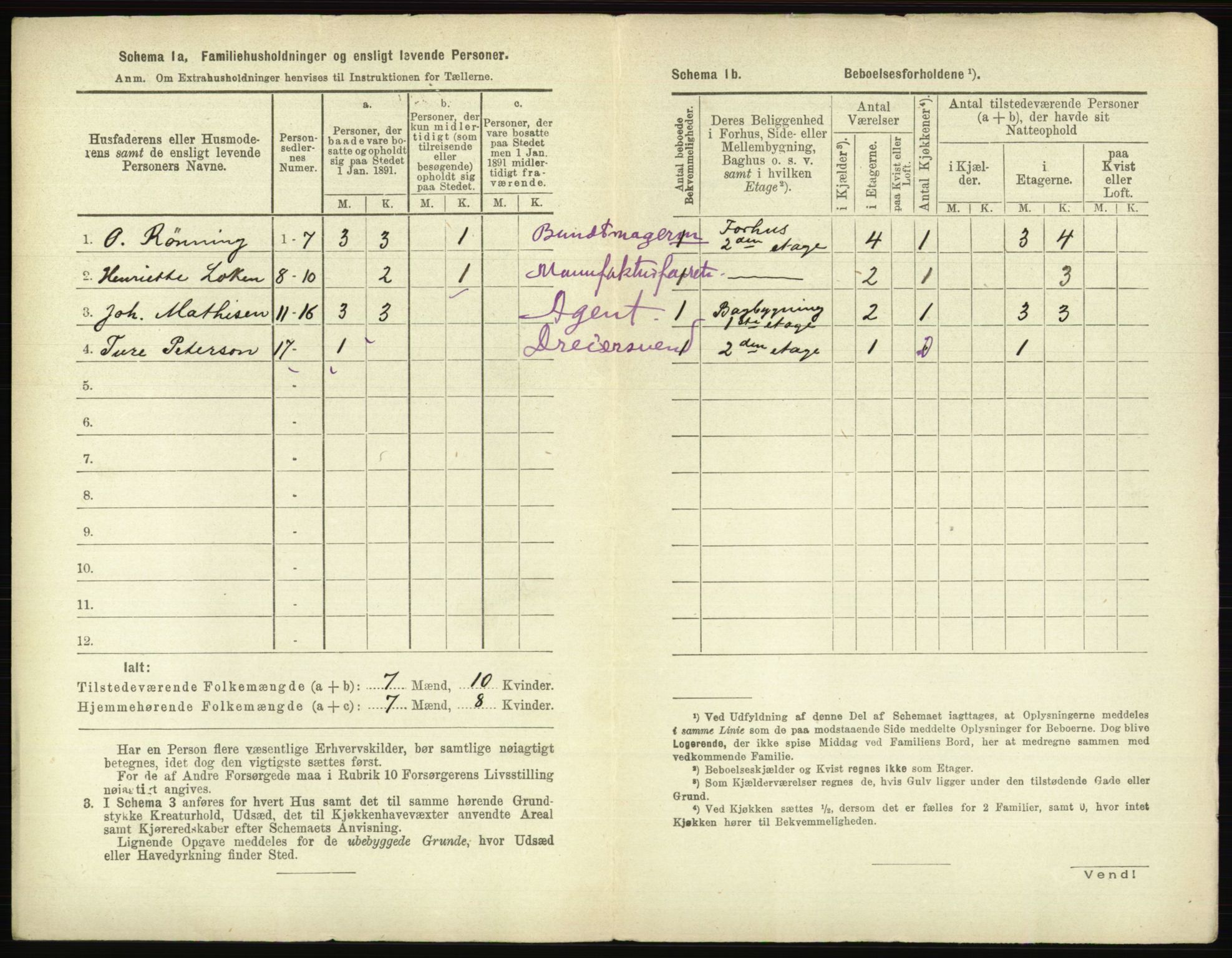 RA, 1891 census for 0104 Moss, 1891, p. 389