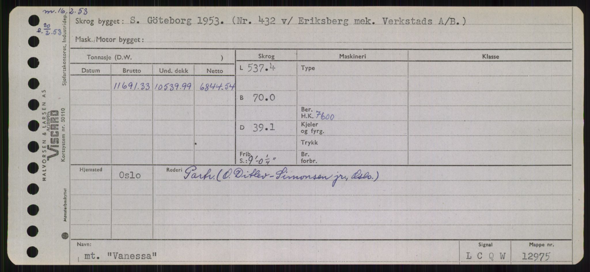 Sjøfartsdirektoratet med forløpere, Skipsmålingen, RA/S-1627/H/Hb/L0005: Fartøy, T-Å, p. 265