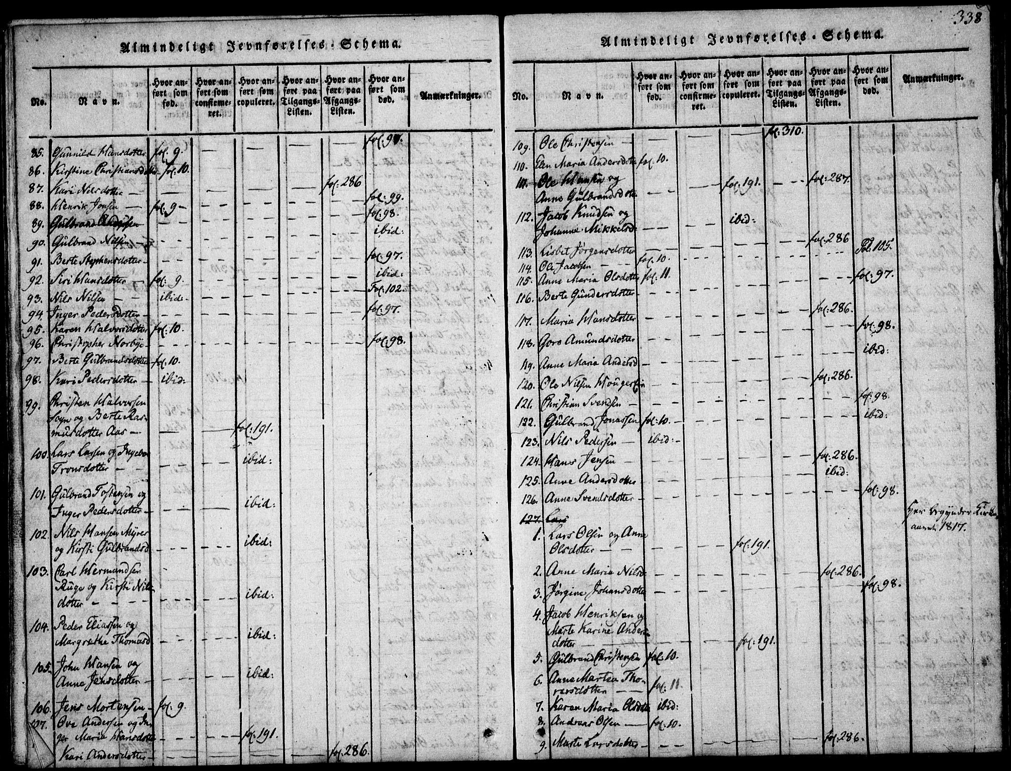 Nittedal prestekontor Kirkebøker, AV/SAO-A-10365a/F/Fa/L0003: Parish register (official) no. I 3, 1814-1836, p. 338