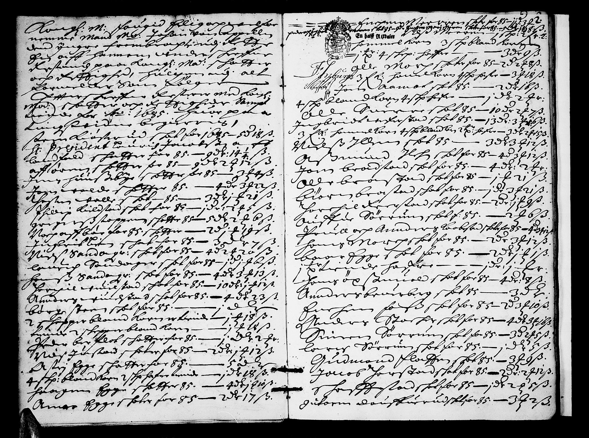 Lier, Røyken og Hurum sorenskriveri, SAKO/A-89/F/Fa/L0027: Tingbok, 1686, p. 2