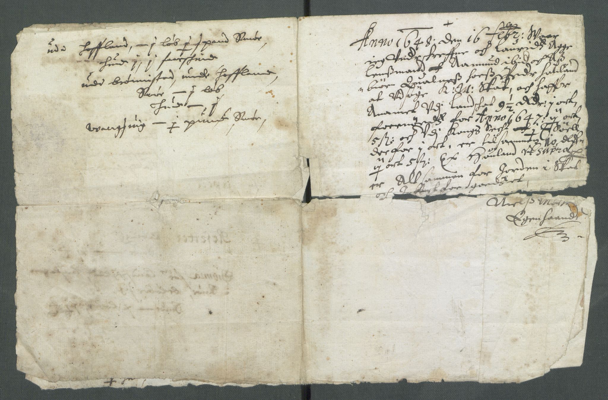 Riksarkivets diplomsamling, RA/EA-5965/F02/L0161: Dokumenter, 1648, p. 27