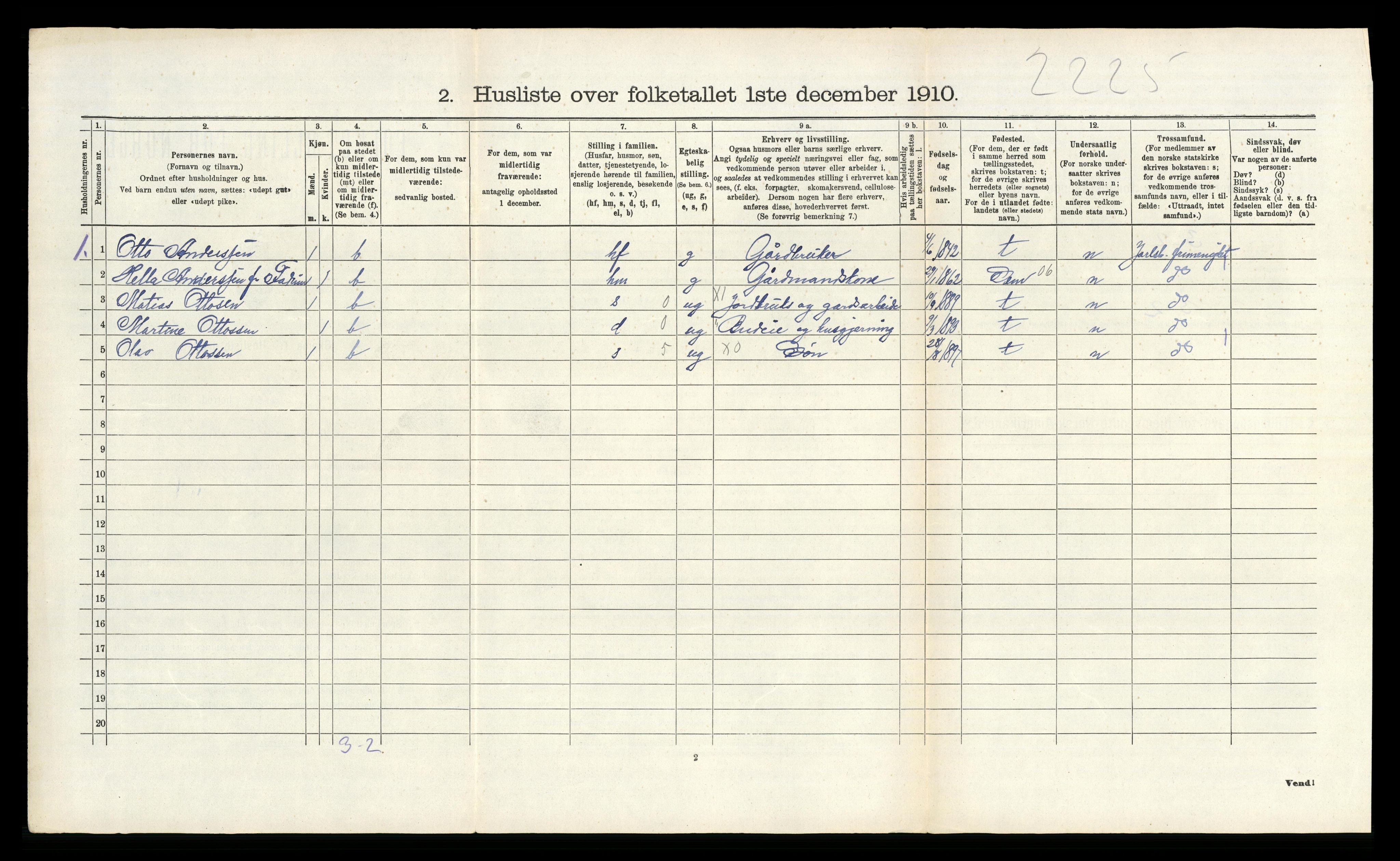 RA, 1910 census for Våle, 1910, p. 843