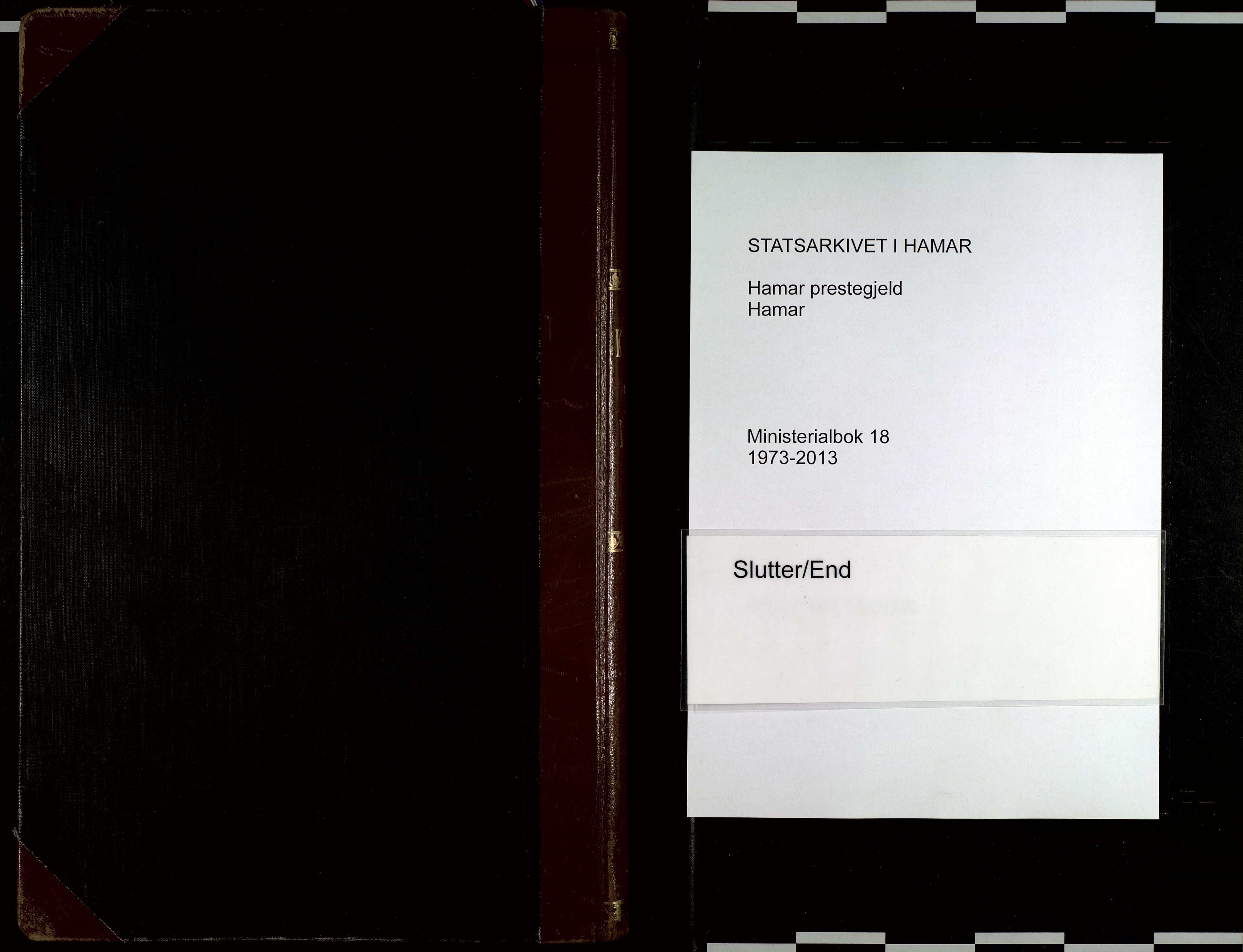 Hamar prestekontor, AV/SAH-DOMPH-002/H/Ha/Haa/L0018: Parish register (official) no. 18, 1973-2013