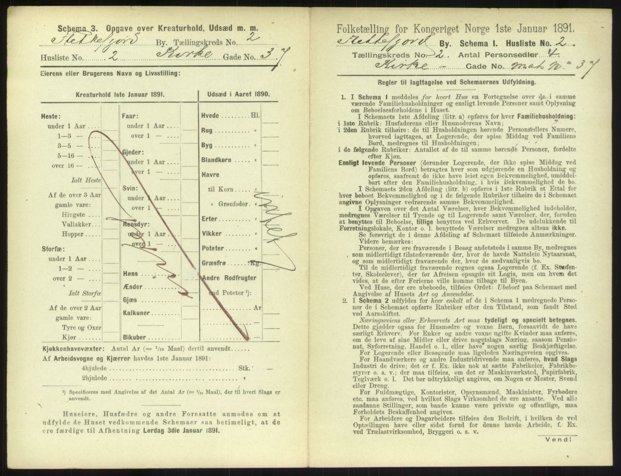 RA, 1891 census for 1004 Flekkefjord, 1891, p. 100