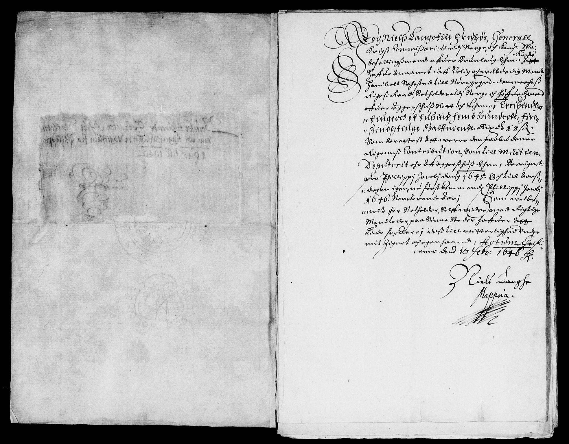 Rentekammeret inntil 1814, Reviderte regnskaper, Lensregnskaper, AV/RA-EA-5023/R/Rb/Rba/L0187: Akershus len, 1644-1647