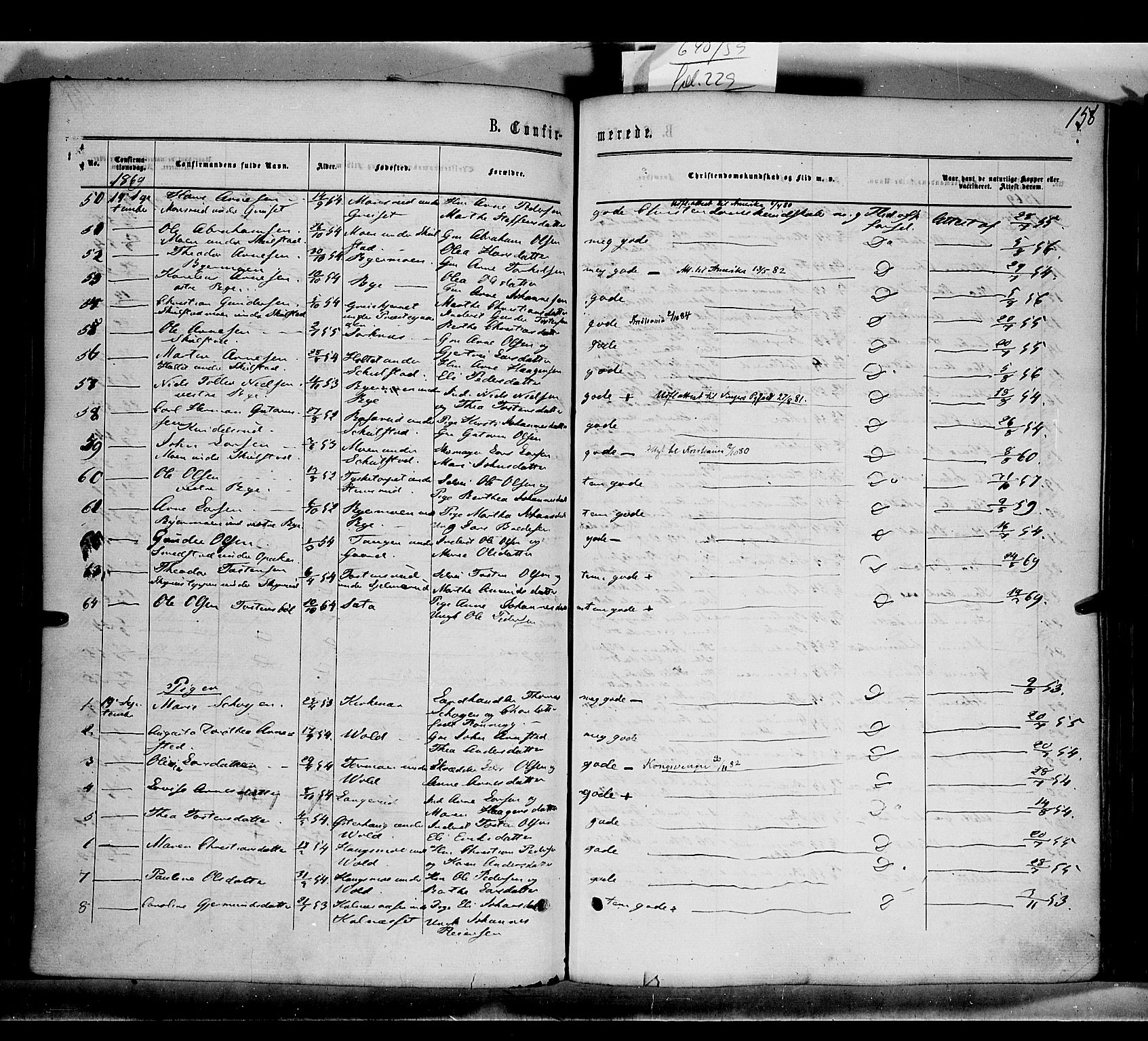 Grue prestekontor, AV/SAH-PREST-036/H/Ha/Haa/L0010: Parish register (official) no. 10, 1864-1873, p. 158