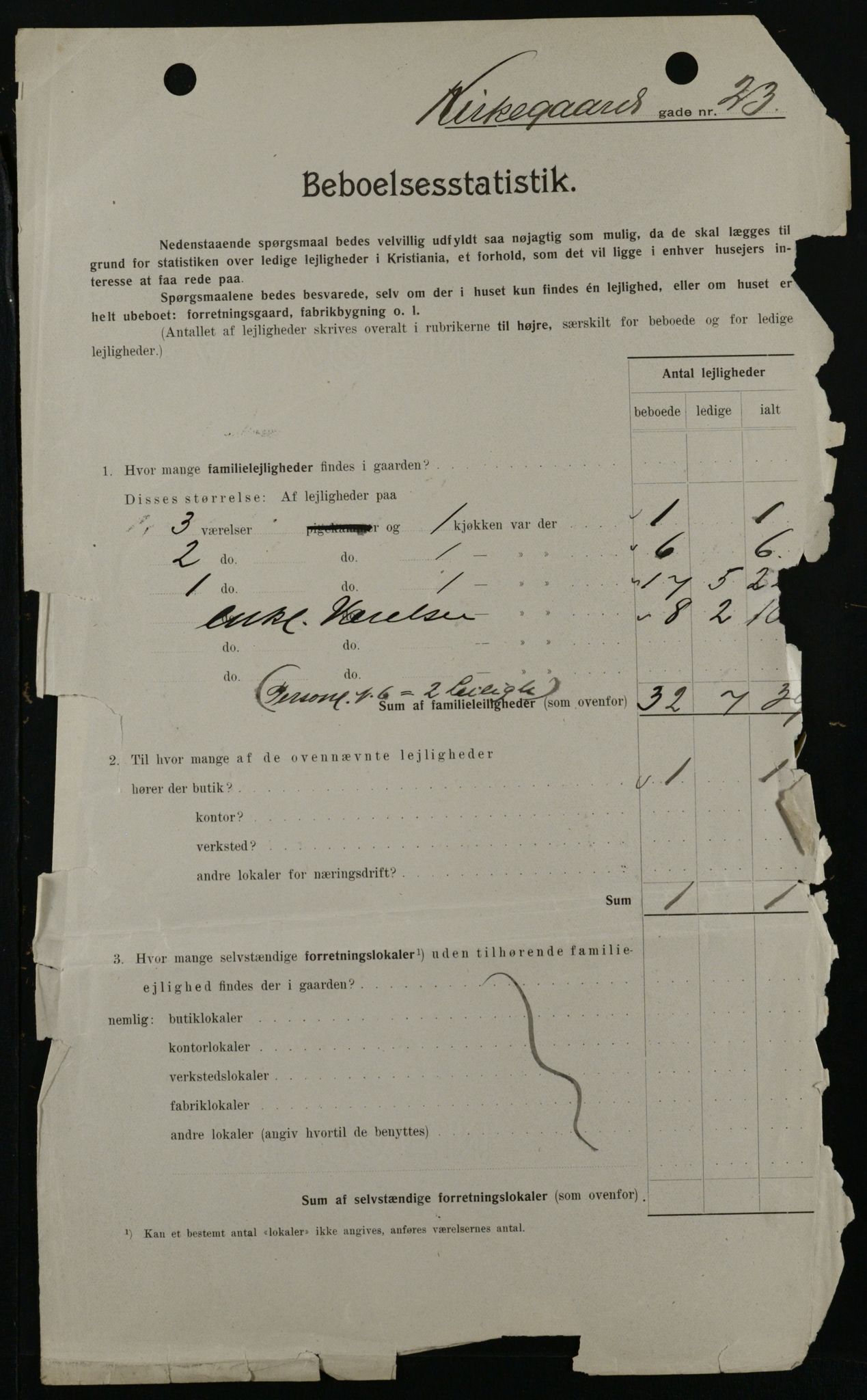 OBA, Municipal Census 1908 for Kristiania, 1908, p. 45580