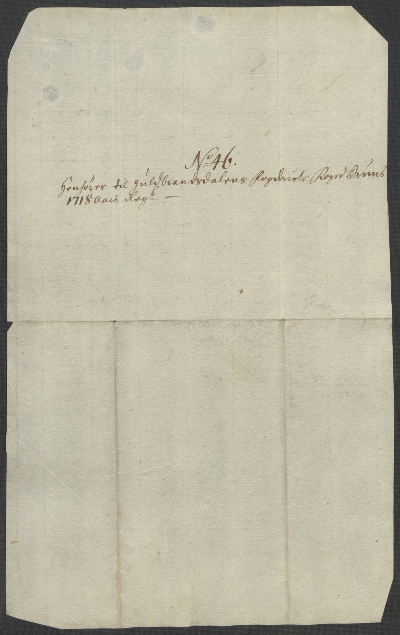 Rentekammeret inntil 1814, Reviderte regnskaper, Fogderegnskap, AV/RA-EA-4092/R17/L1188: Fogderegnskap Gudbrandsdal, 1718, p. 264