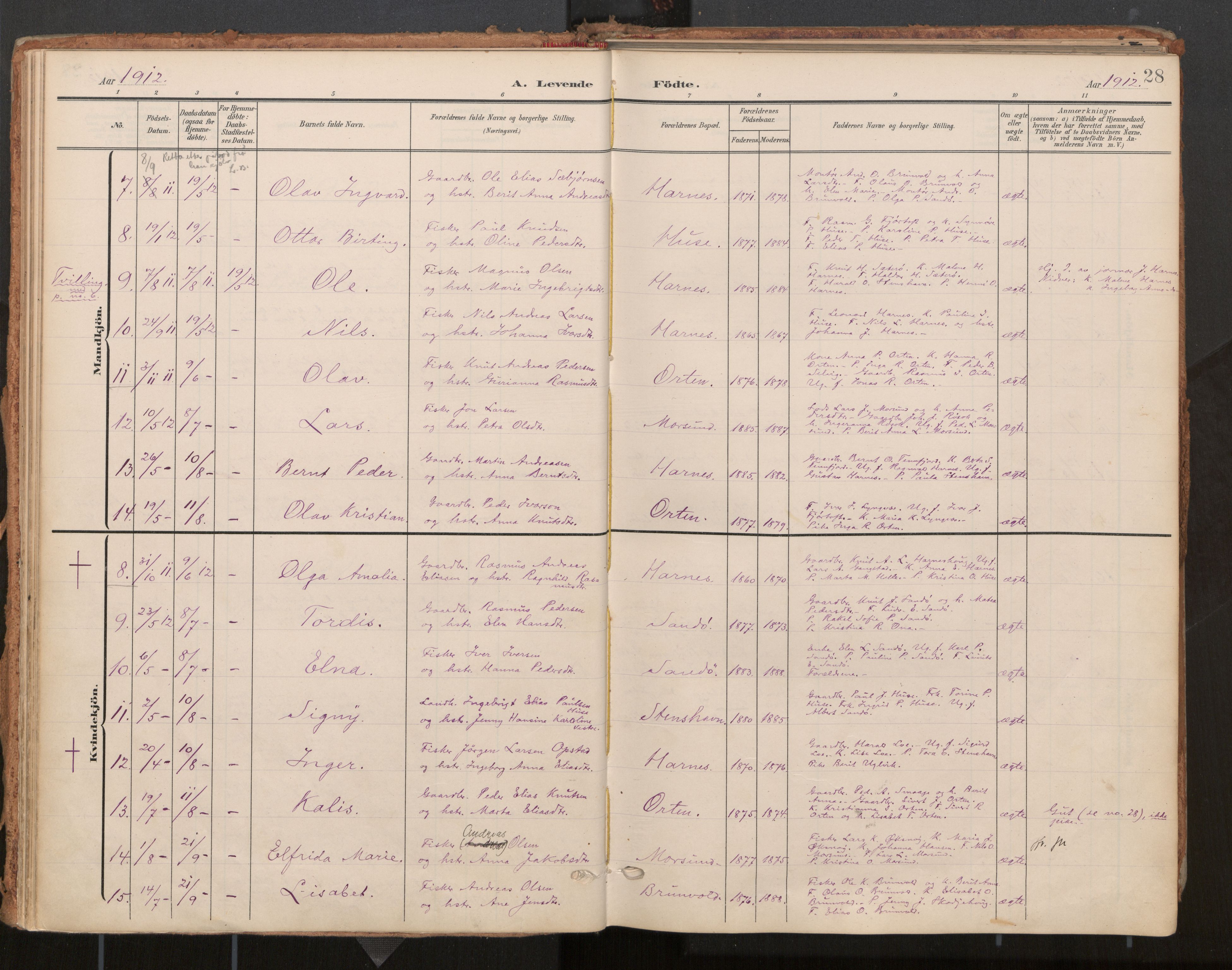 Ministerialprotokoller, klokkerbøker og fødselsregistre - Møre og Romsdal, AV/SAT-A-1454/561/L0730: Parish register (official) no. 561A04, 1901-1929, p. 28