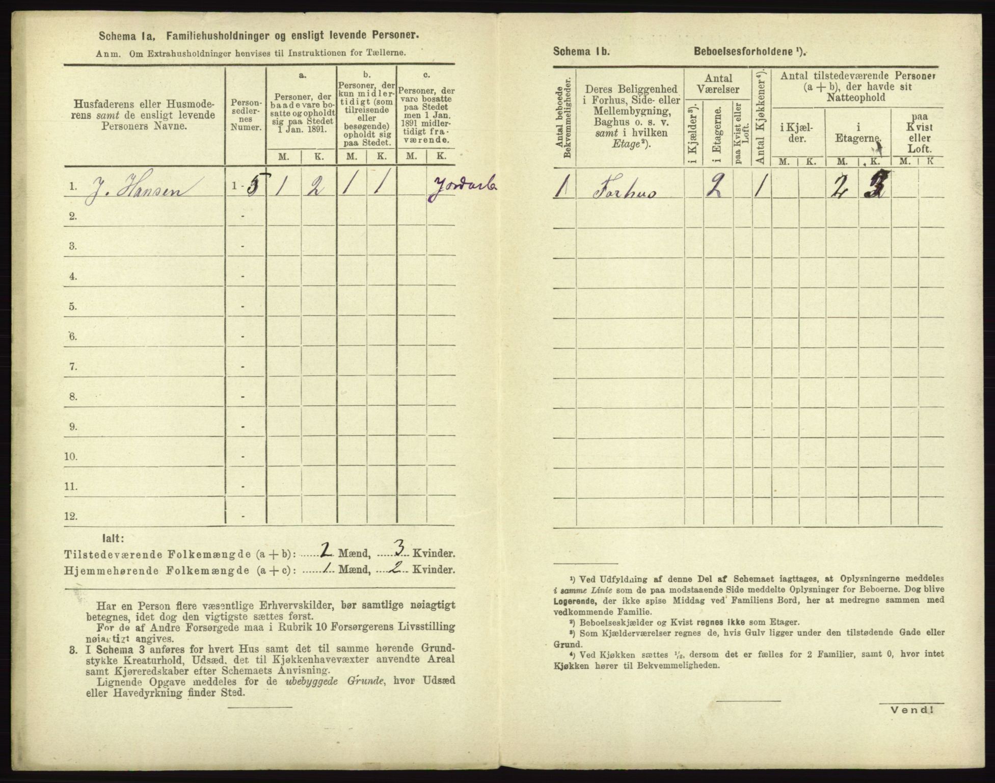 RA, 1891 census for 0101 Fredrikshald, 1891, p. 1537