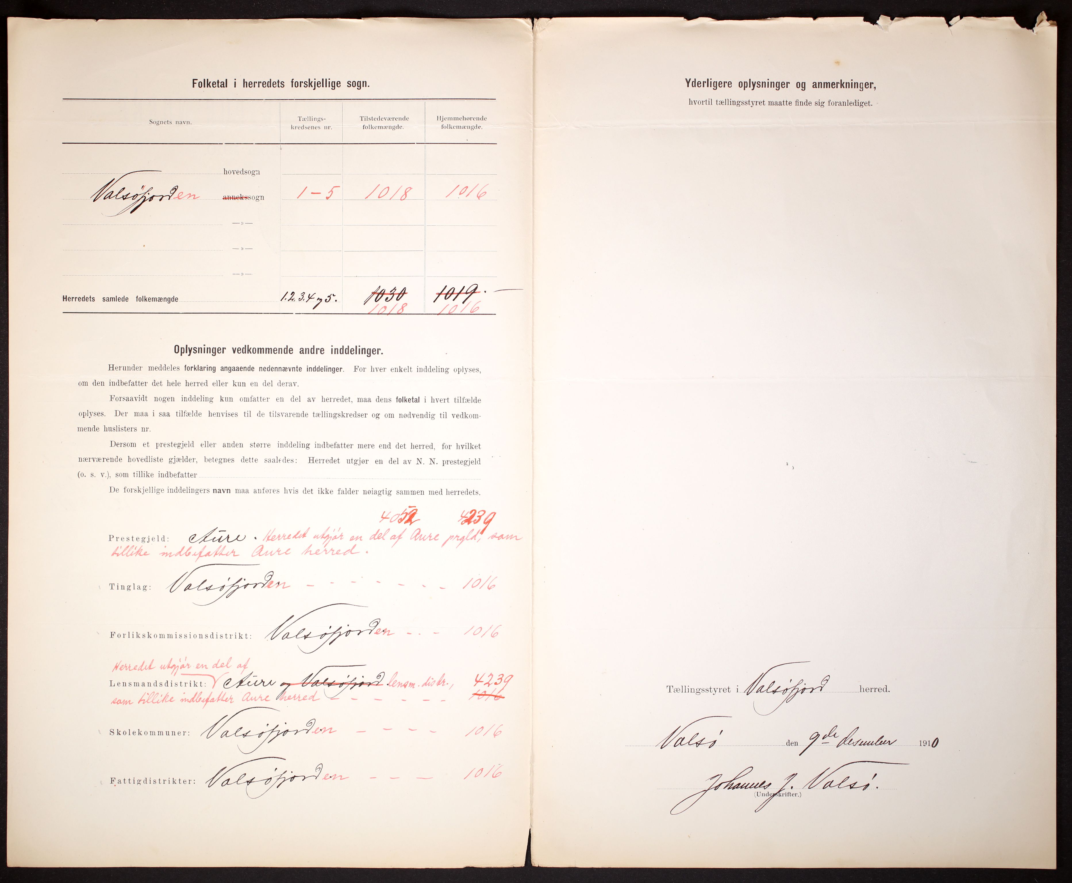 RA, 1910 census for Valsøyfjord, 1910, p. 3