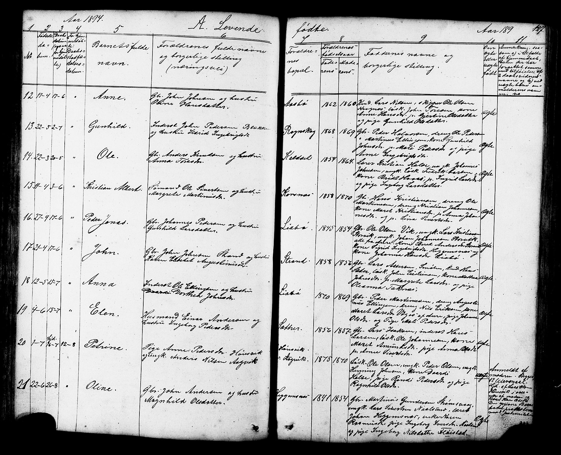 Ministerialprotokoller, klokkerbøker og fødselsregistre - Møre og Romsdal, AV/SAT-A-1454/576/L0890: Parish register (copy) no. 576C01, 1837-1908, p. 127