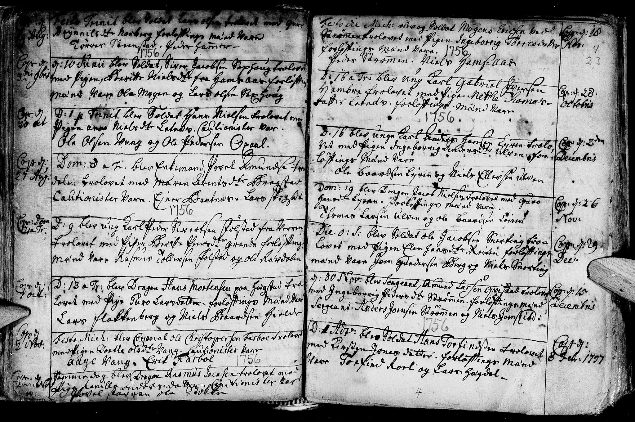 Ministerialprotokoller, klokkerbøker og fødselsregistre - Nord-Trøndelag, SAT/A-1458/730/L0272: Parish register (official) no. 730A01, 1733-1764, p. 23