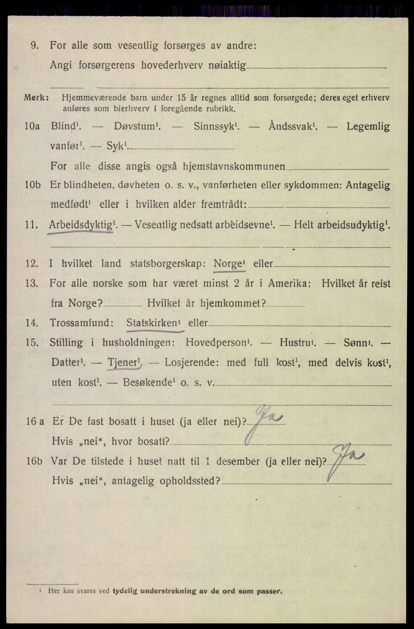 SAH, 1920 census for Elverum, 1920, p. 26833