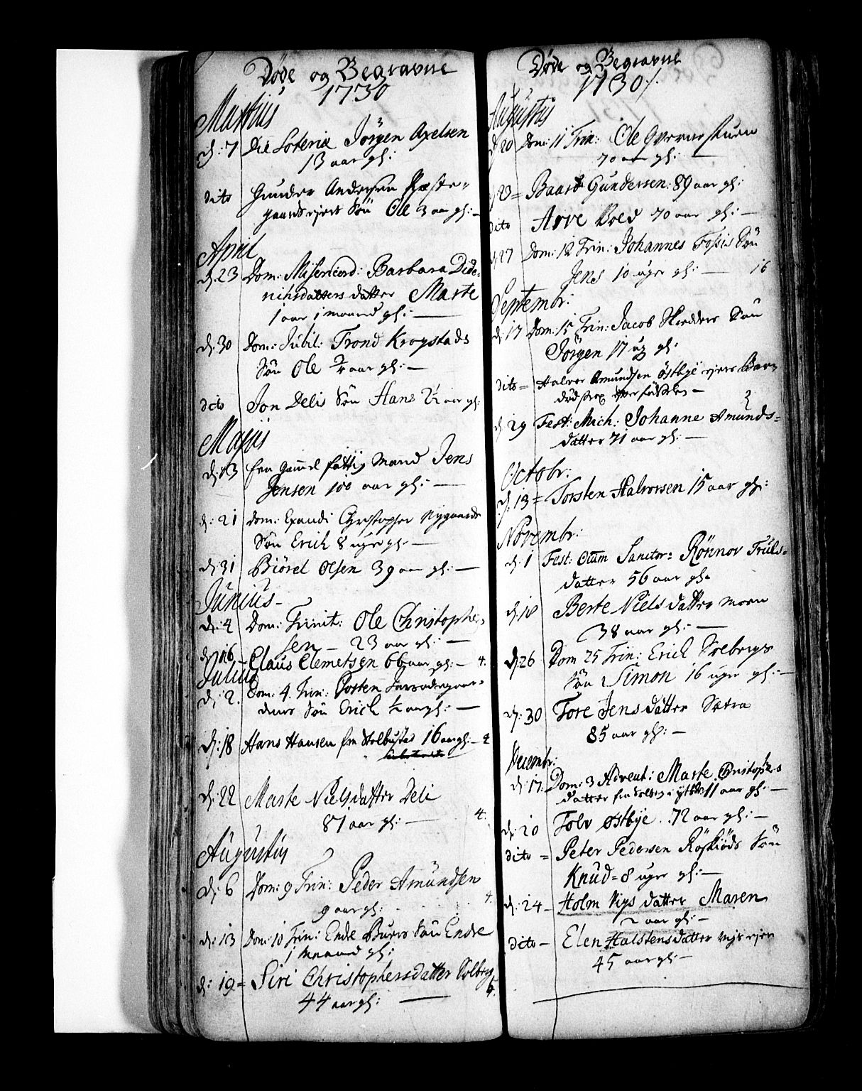 Enebakk prestekontor Kirkebøker, SAO/A-10171c/F/Fa/L0001: Parish register (official) no. I 1, 1719-1754