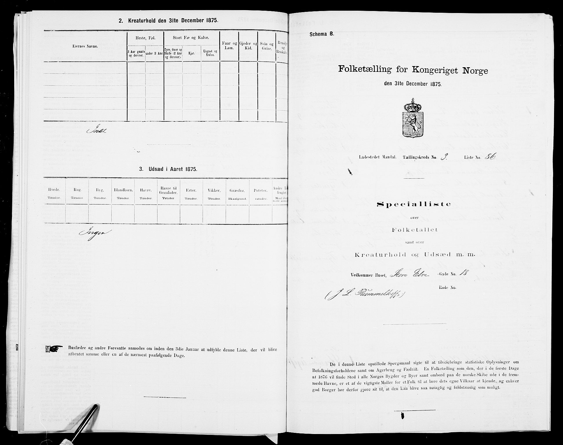 SAK, 1875 census for 1002B Mandal/Mandal, 1875, p. 193