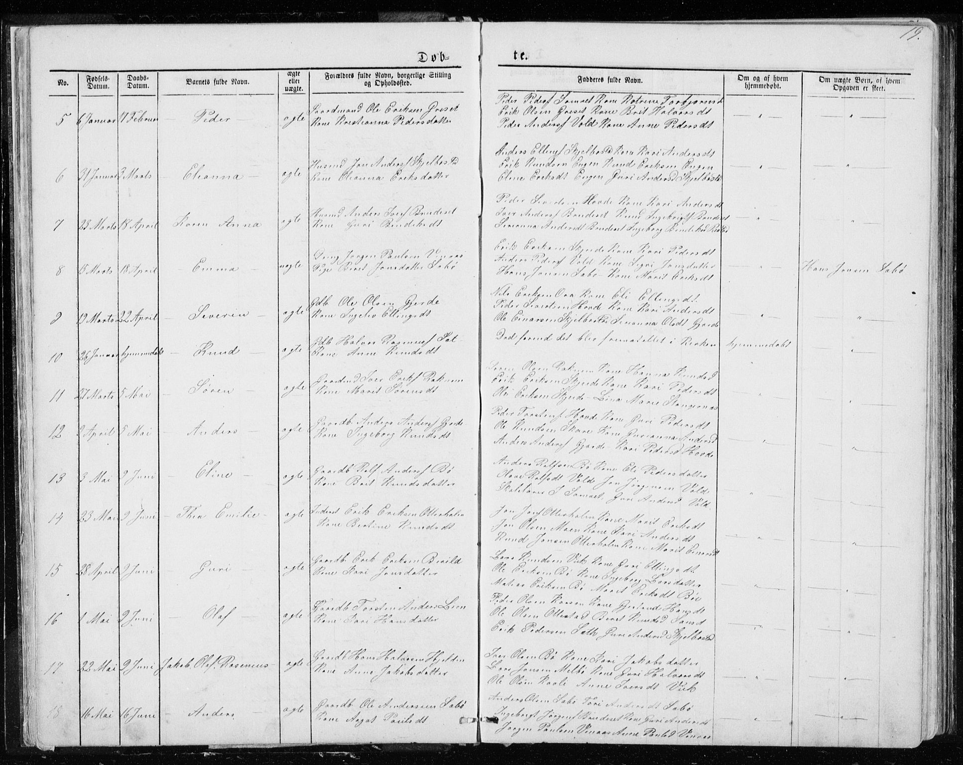 Ministerialprotokoller, klokkerbøker og fødselsregistre - Møre og Romsdal, AV/SAT-A-1454/543/L0564: Parish register (copy) no. 543C02, 1867-1915, p. 19