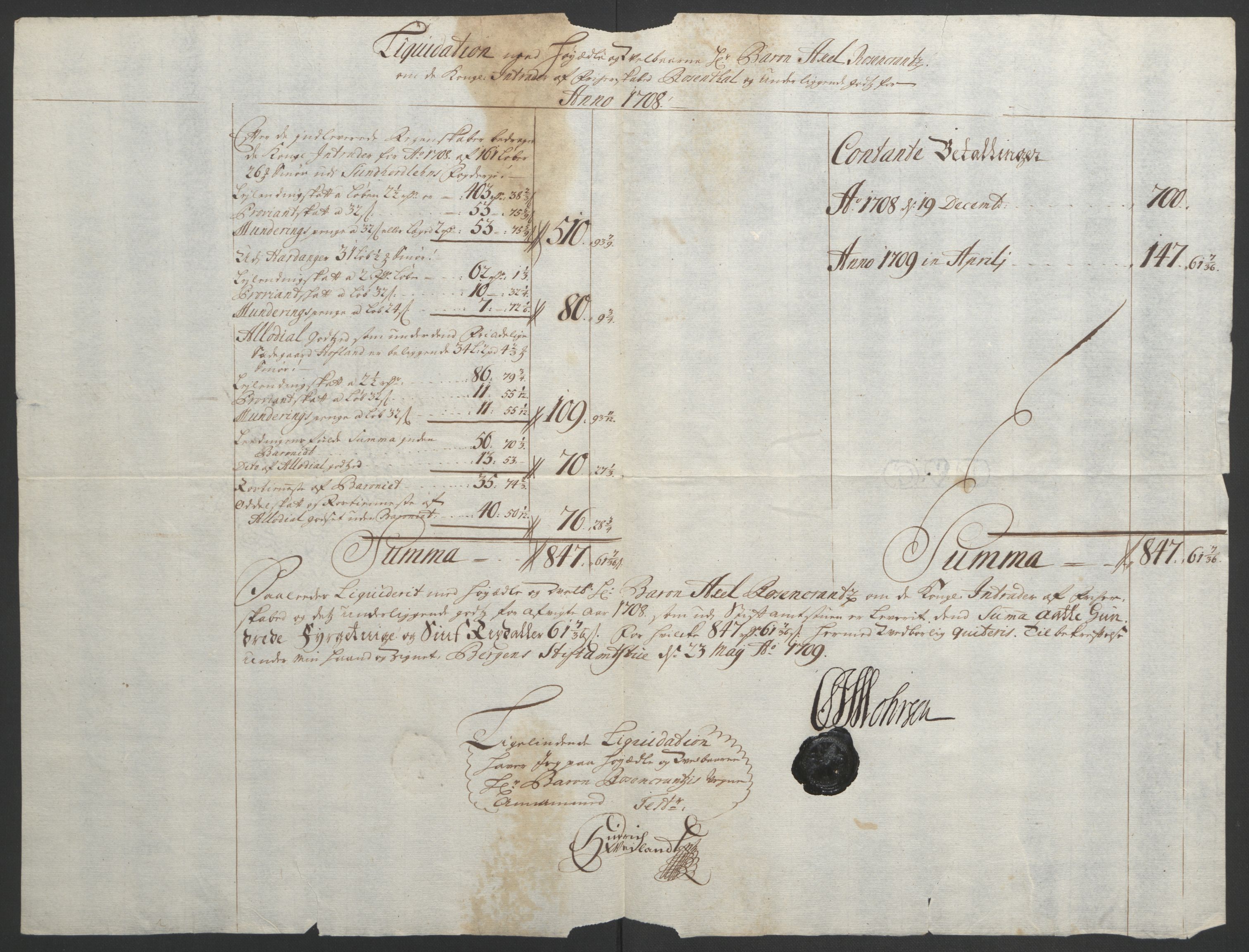 Rentekammeret inntil 1814, Reviderte regnskaper, Fogderegnskap, RA/EA-4092/R49/L3138: Fogderegnskap Rosendal Baroni, 1691-1714, p. 218