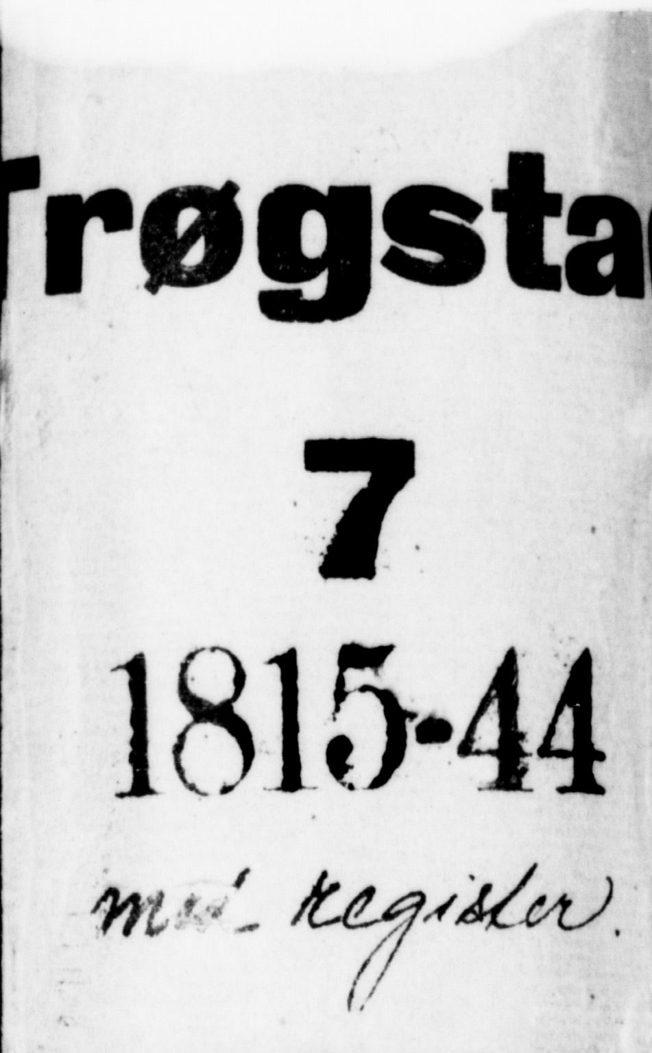 Trøgstad prestekontor Kirkebøker, SAO/A-10925/F/Fa/L0006: Parish register (official) no. I 6, 1815-1844