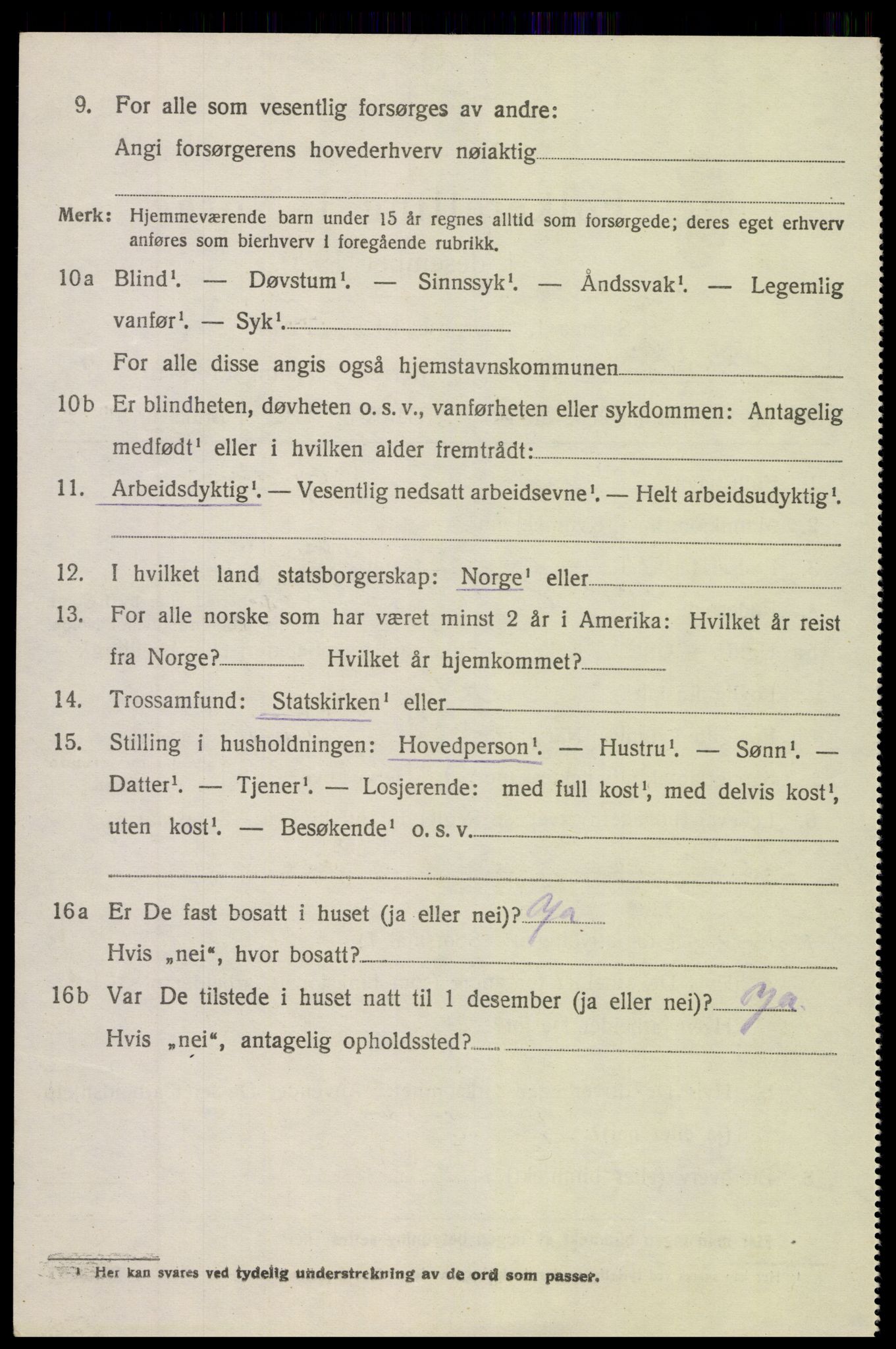 SAK, 1920 census for Søndeled, 1920, p. 4582