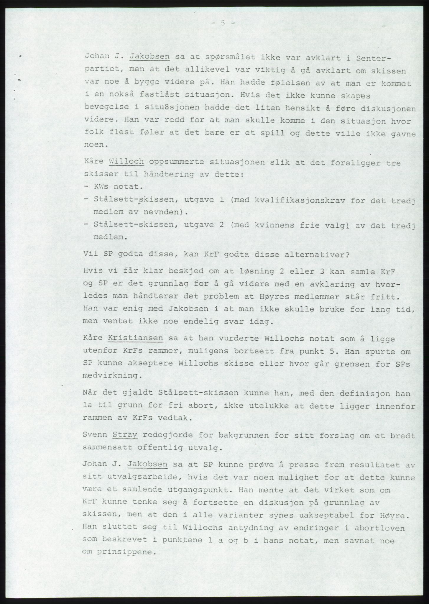 Forhandlingsmøtene 1981 mellom Høyre, KrF og Senterpartiet om dannelse av regjering, AV/RA-PA-0695/A/L0001: Forhandlingsprotokoll, 1981, p. 10