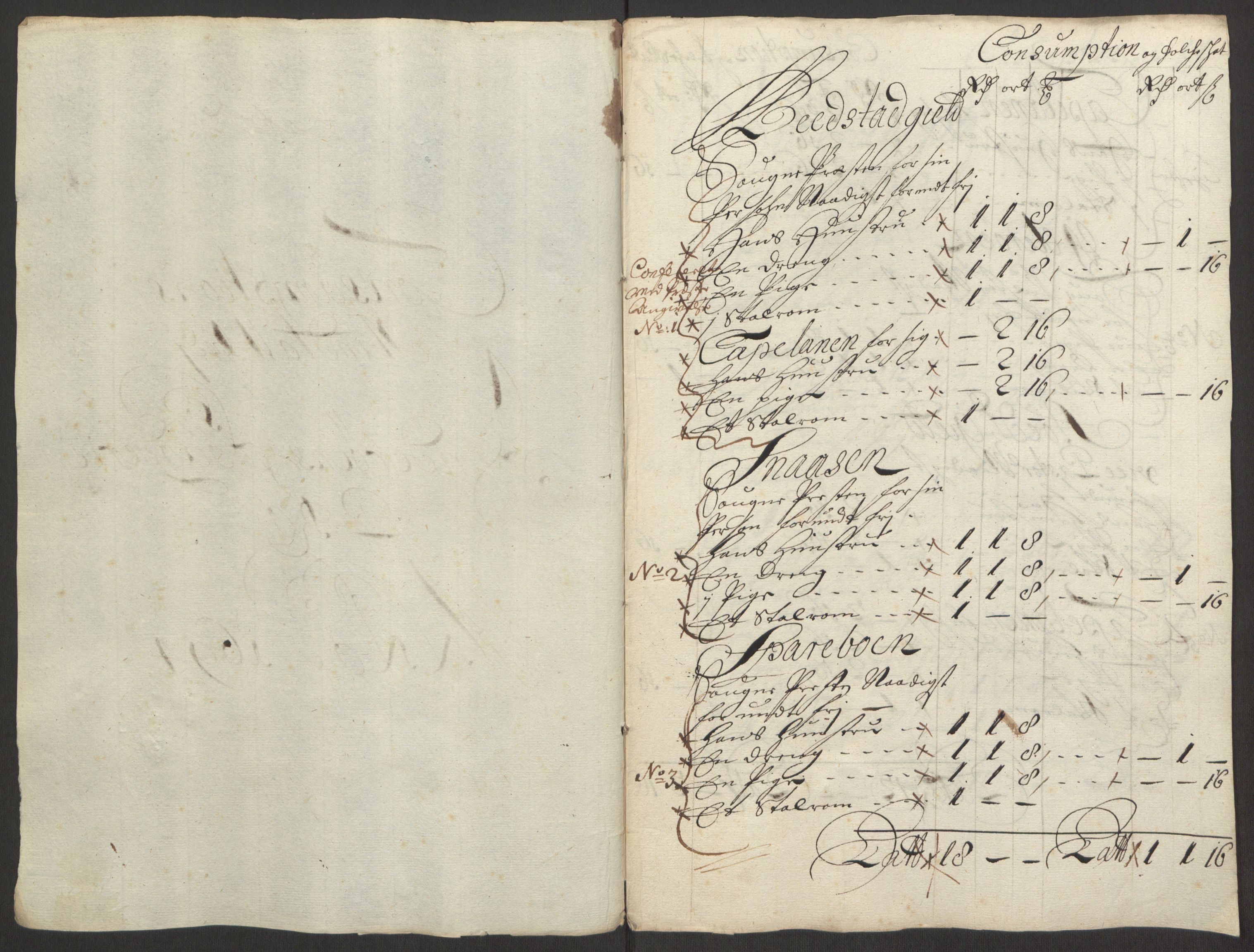 Rentekammeret inntil 1814, Reviderte regnskaper, Fogderegnskap, RA/EA-4092/R63/L4308: Fogderegnskap Inderøy, 1692-1694, p. 548