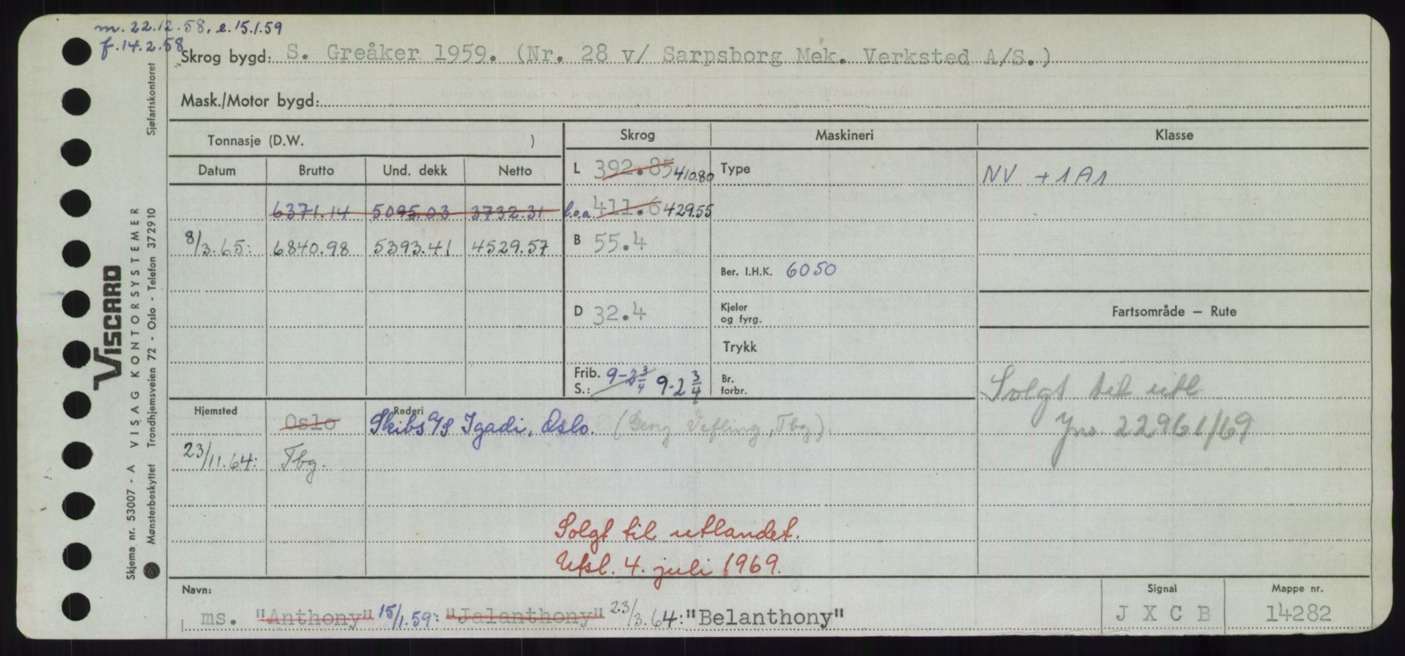 Sjøfartsdirektoratet med forløpere, Skipsmålingen, AV/RA-S-1627/H/Hd/L0003: Fartøy, B-Bev, p. 473