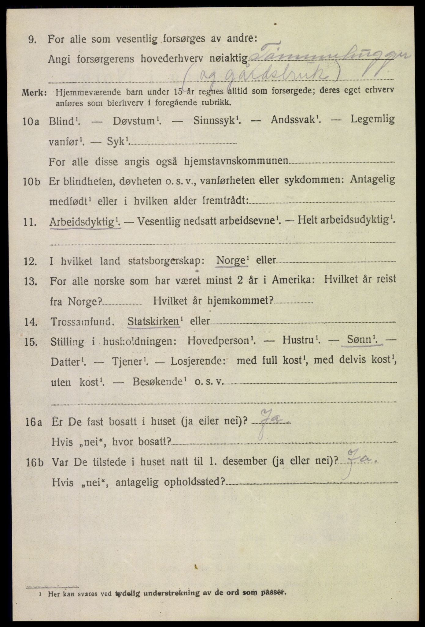 SAH, 1920 census for Torpa, 1920, p. 1756