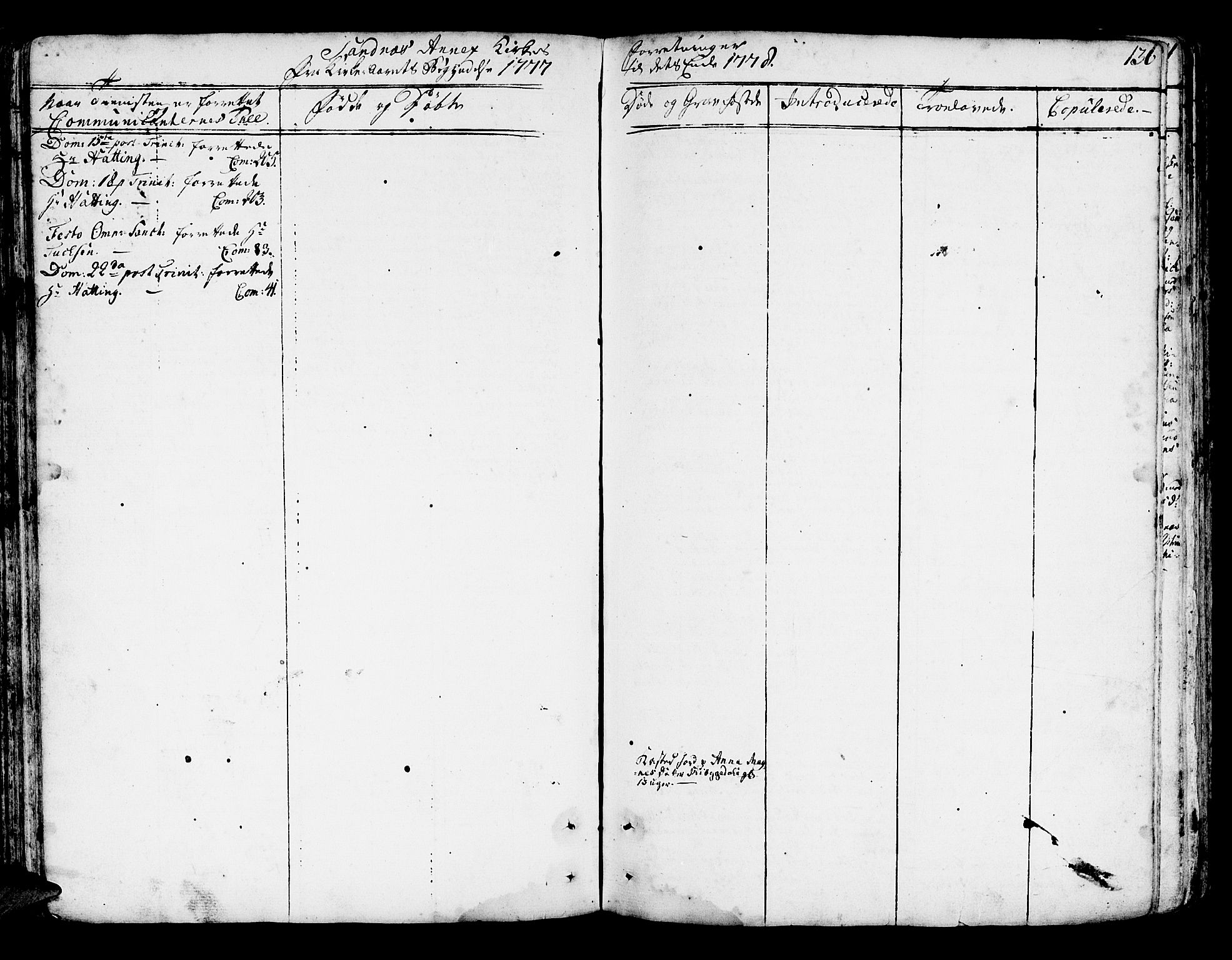 Lindås Sokneprestembete, AV/SAB-A-76701/H/Haa/Haaa/L0004: Parish register (official) no. A 4, 1764-1791, p. 136