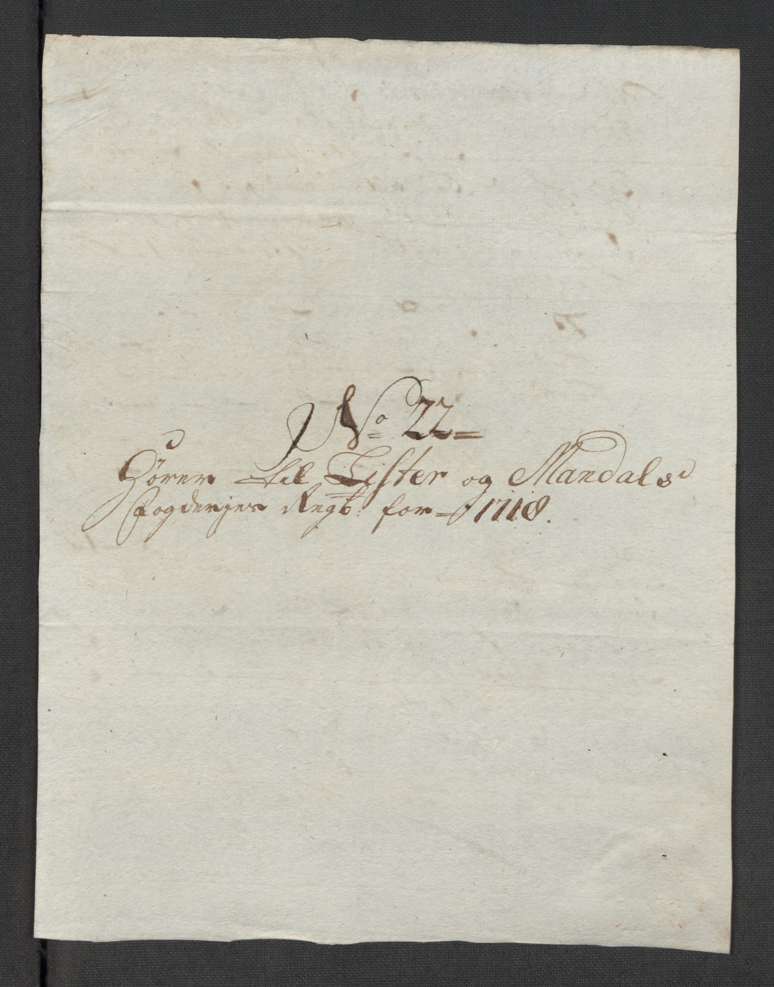 Rentekammeret inntil 1814, Reviderte regnskaper, Fogderegnskap, AV/RA-EA-4092/R43/L2563: Fogderegnskap Lista og Mandal, 1718, p. 342