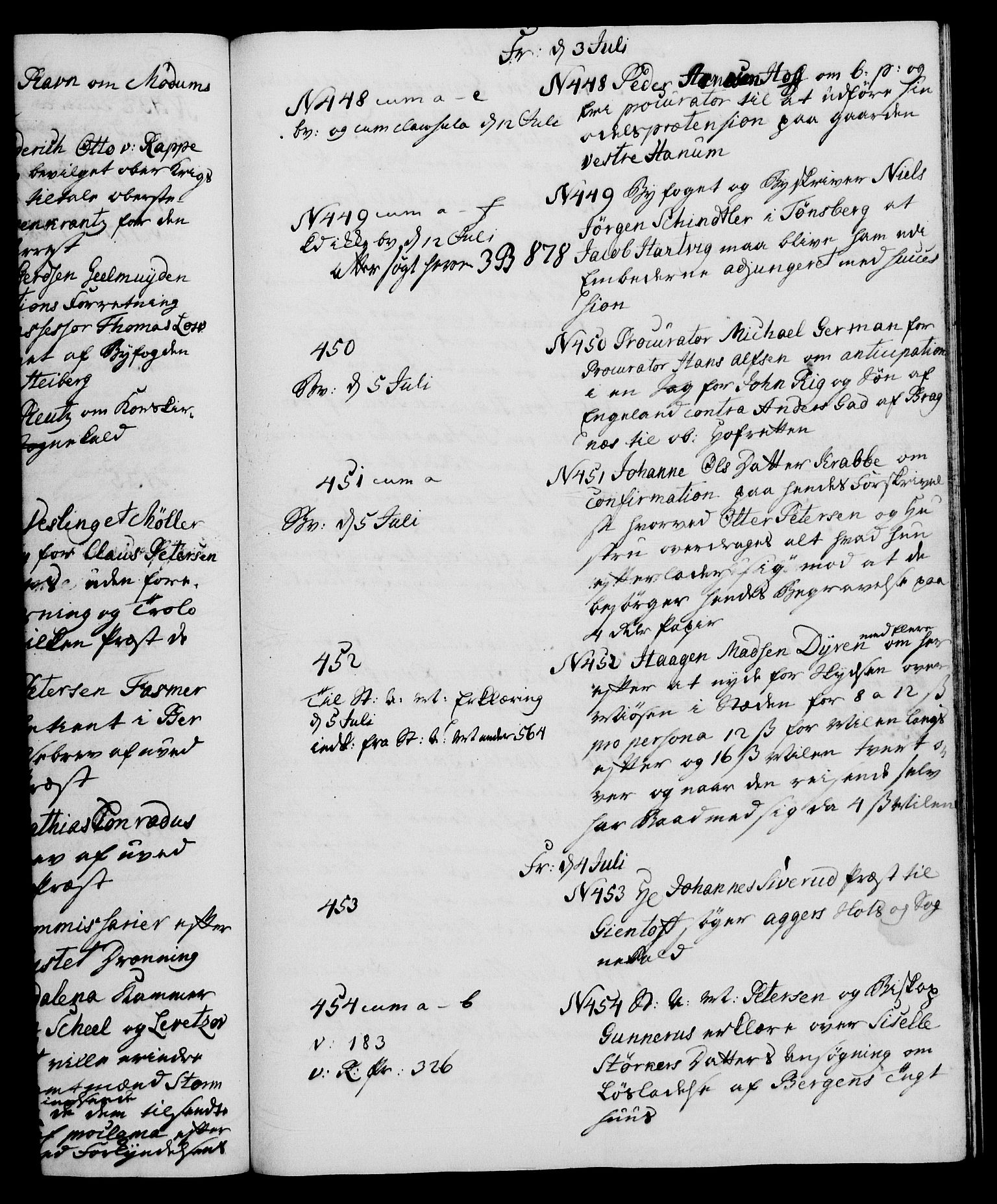 Danske Kanselli 1572-1799, AV/RA-EA-3023/I/Ia/L0001: 3. departements journal, 1771