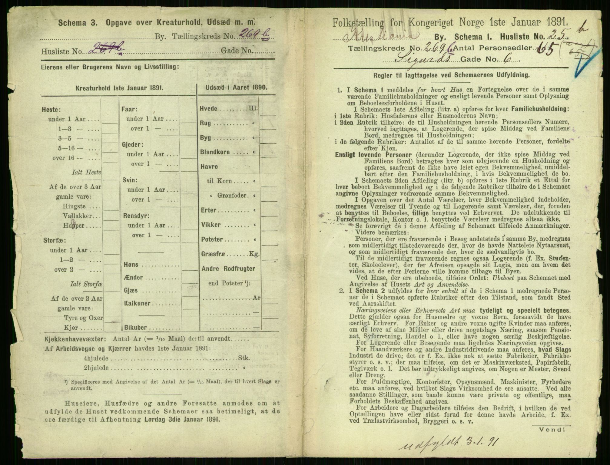 RA, 1891 census for 0301 Kristiania, 1891, p. 107404