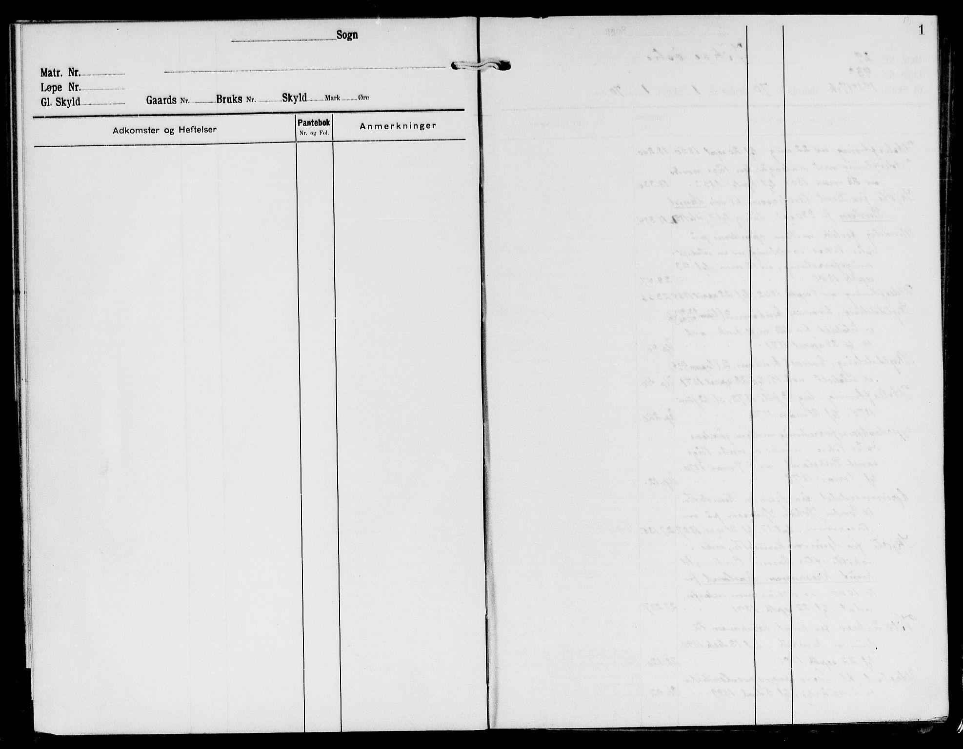 Sunnhordland sorenskrivar, AV/SAB-A-2401/1/G/Ga/Gak/L0007: Mortgage register no. II.A.k.7, 1921-1956, p. 1