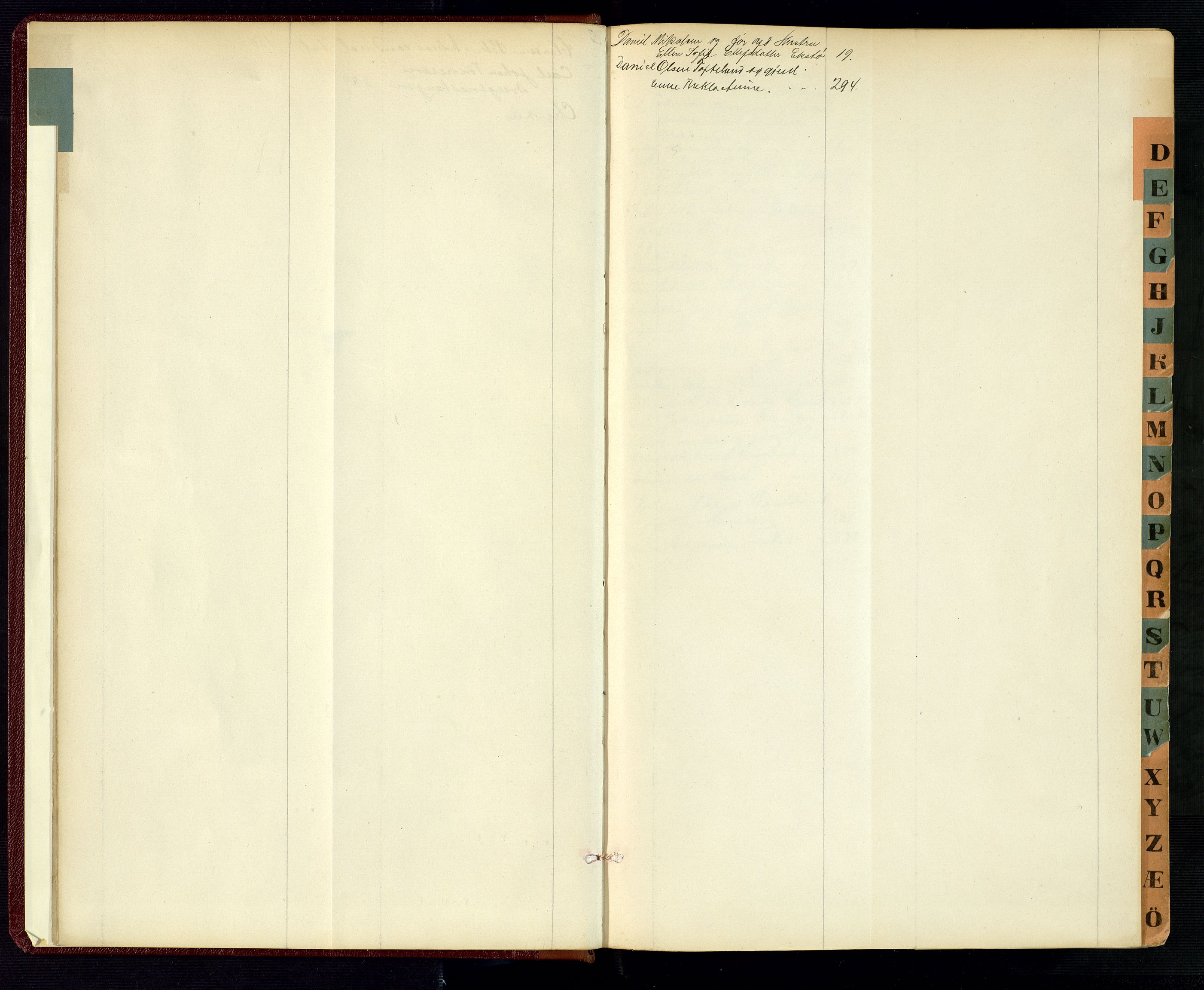 Torridal sorenskriveri, AV/SAK-1221-0012/H/Hc/L0035: Skifteutlodningsprotokoll med navneregister nr. 4, 1888-1906
