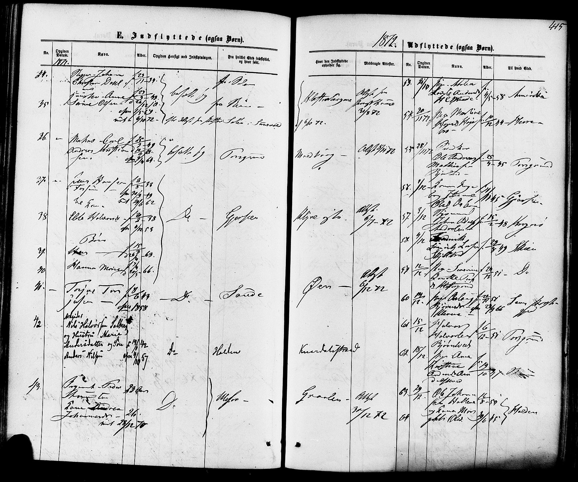 Solum kirkebøker, SAKO/A-306/F/Fa/L0008: Parish register (official) no. I 8, 1865-1876, p. 415