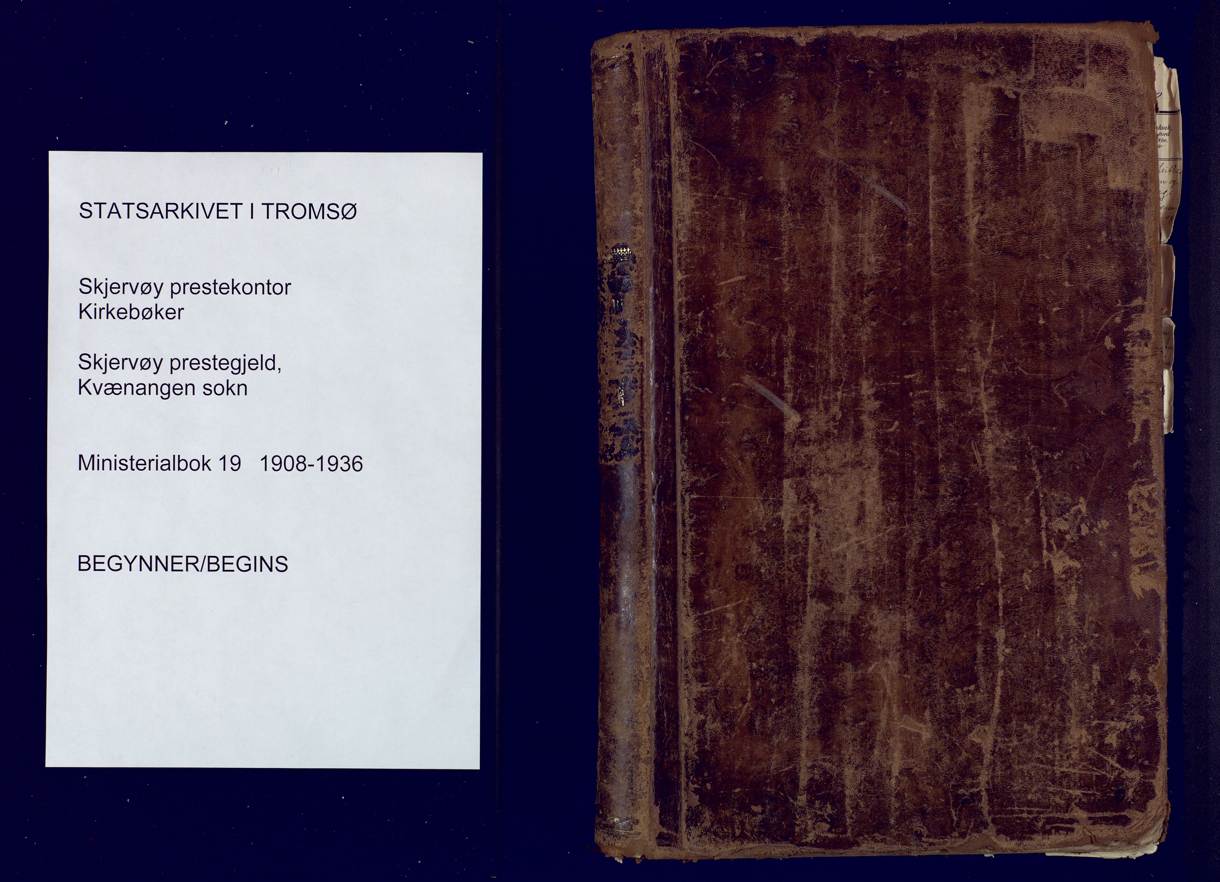 Skjervøy sokneprestkontor, AV/SATØ-S-1300/H/Ha/Haa: Parish register (official) no. 19, 1908-1936